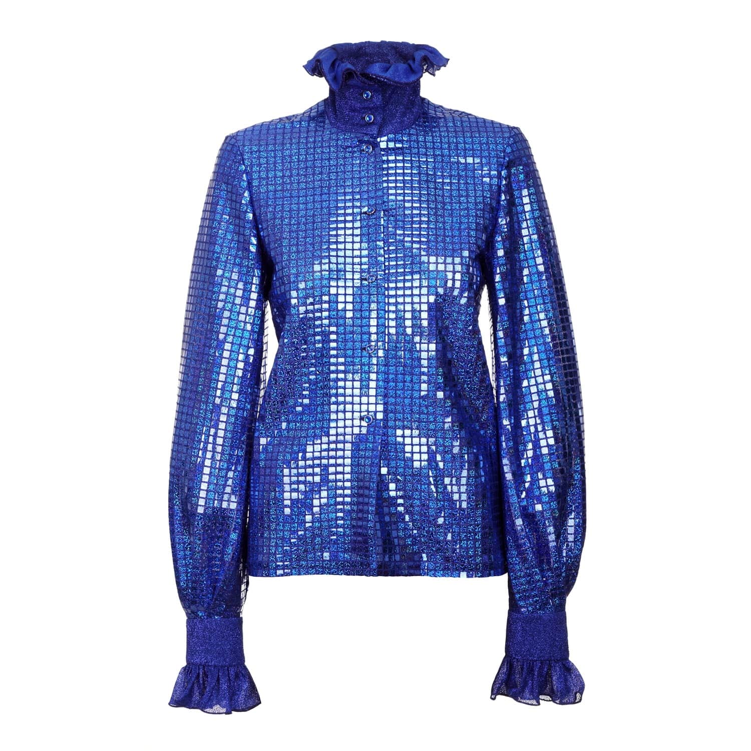 royal blue sequin top