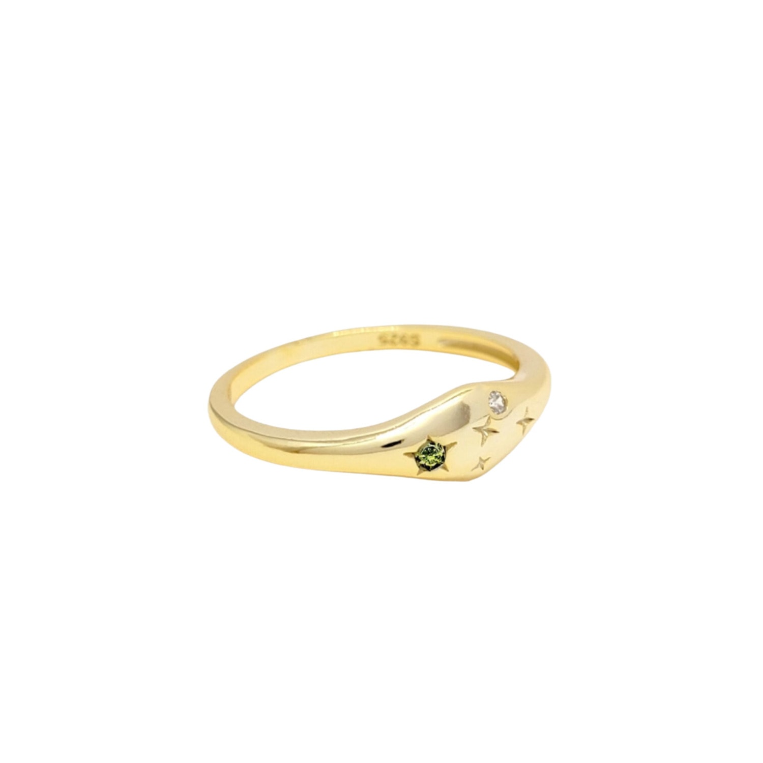 Women’s Gold Leo Zodiac Constellation Ring Lucky Eleven