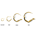 Minnie Lane Gold Scarlett Extra Small Hoops In Small