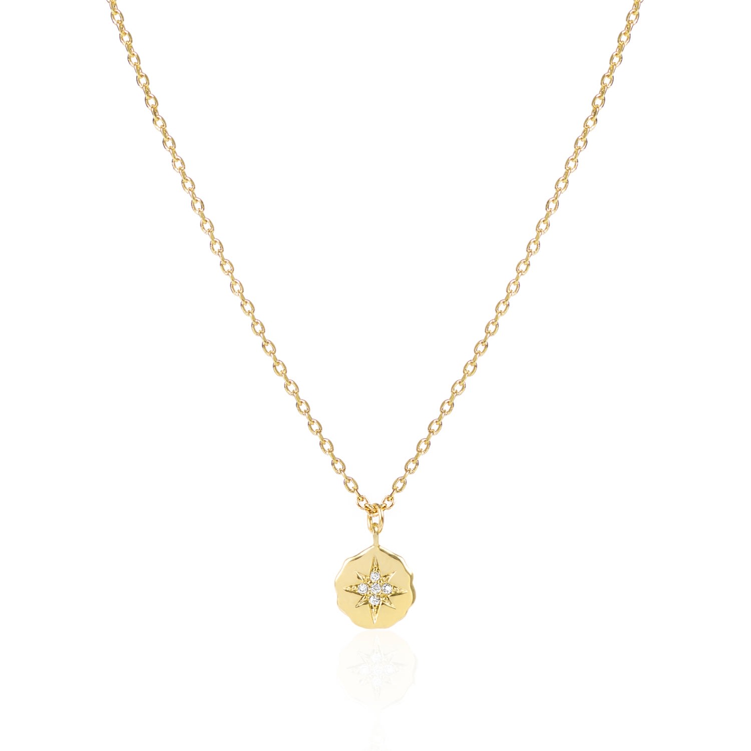 C.j.m Women's Gold North Star Necklace