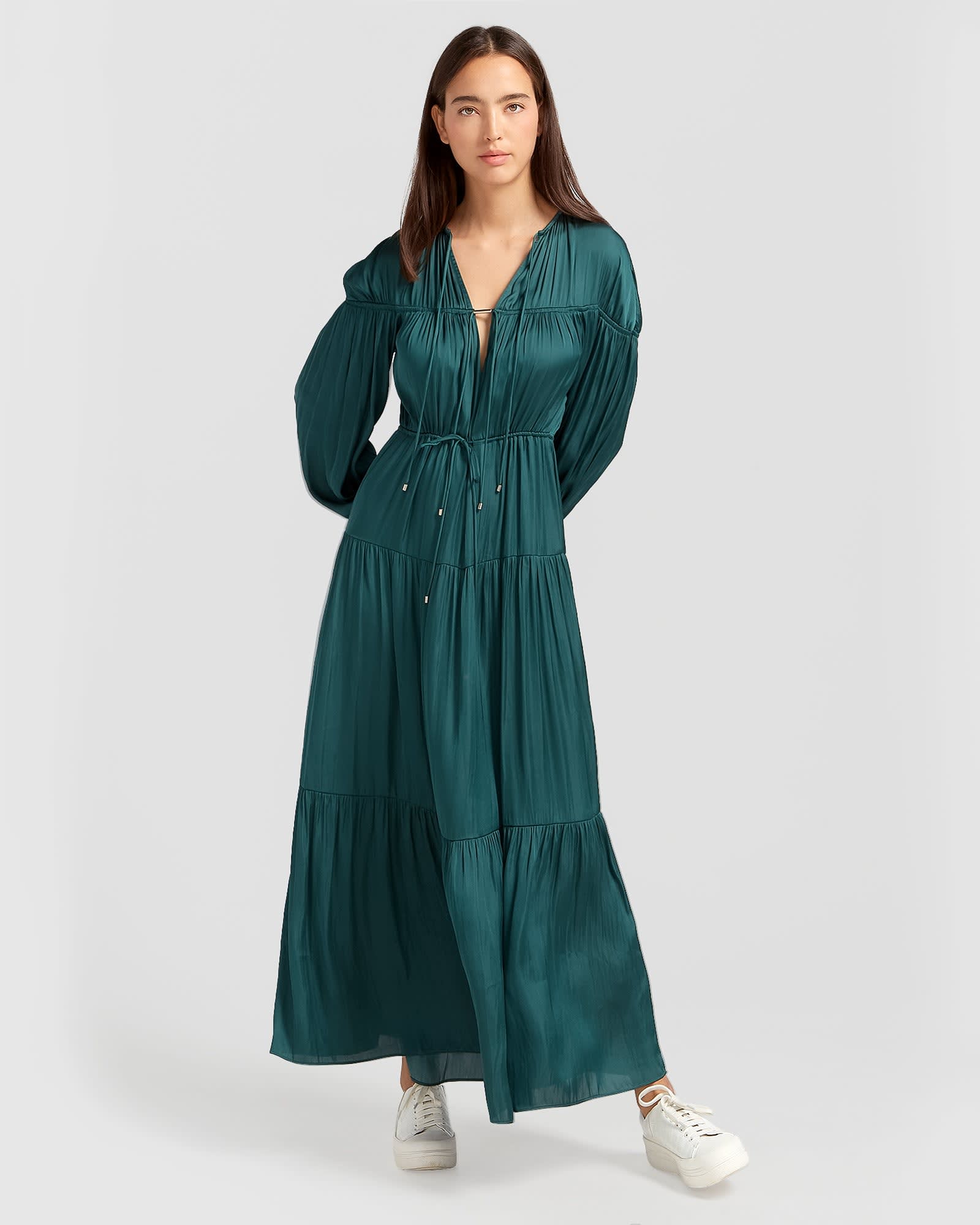 fitted lace wedding dress Amazon.com: Verdusa Women's Long Sleeve Square Neck High Slit Bodycon Long  Maxi Dress Dark Green S : Clothing, Shoes & Jewelry main image 1