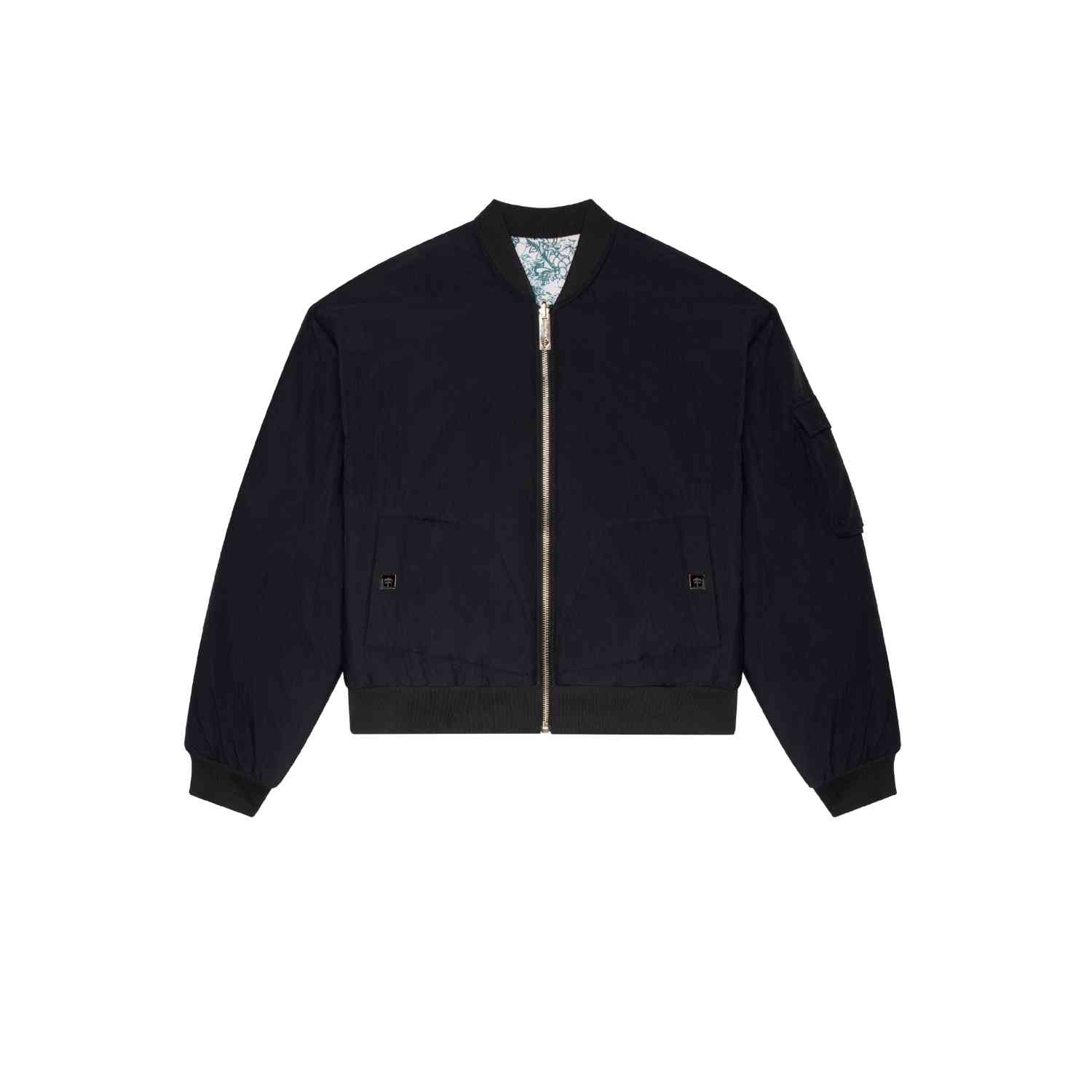 Place Of Elms Men's Reversible Bomber Jacket In Black In Black