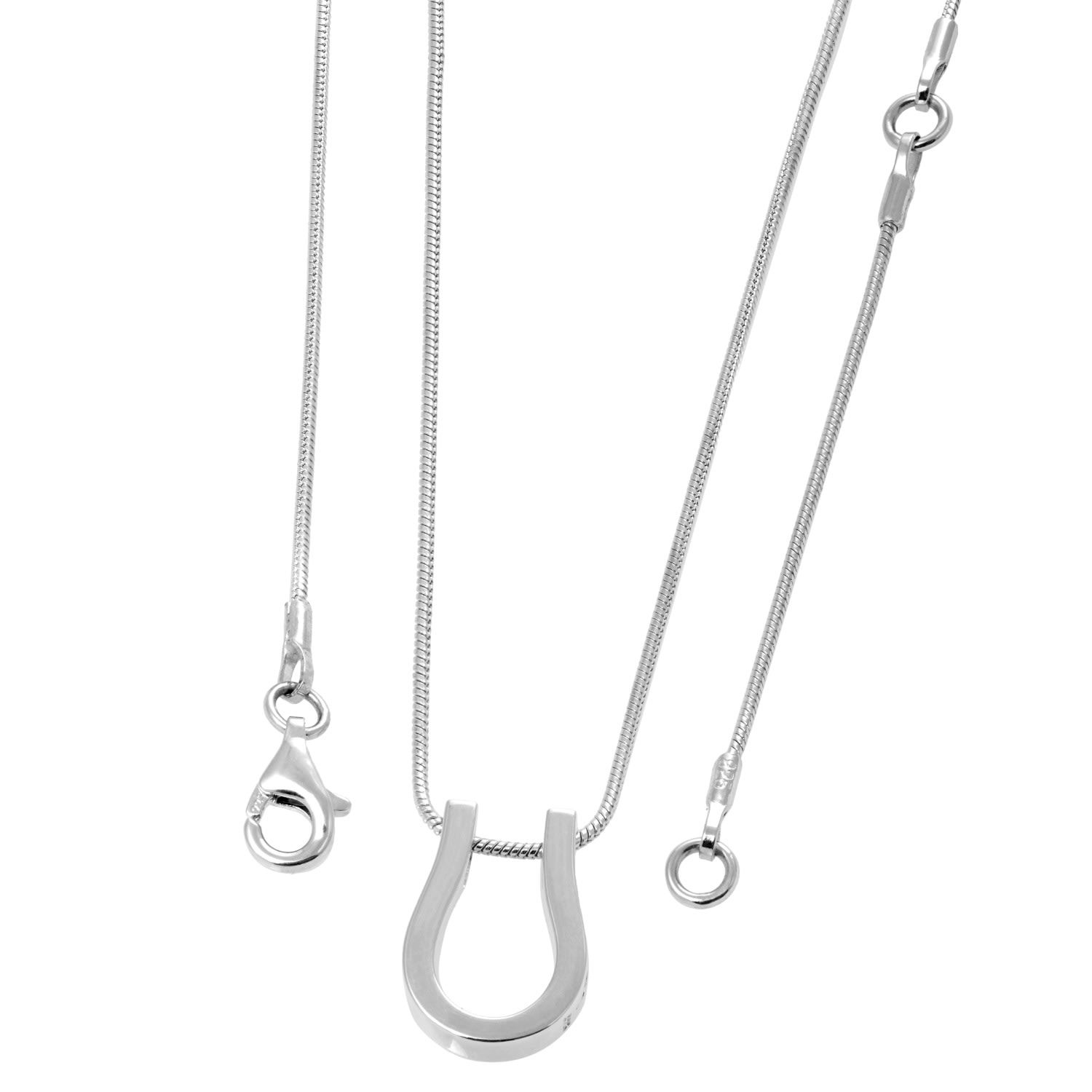 Lucy Quartermaine Women's Solid Sterling Silver Horse Shoe Petal Pendant In Silver