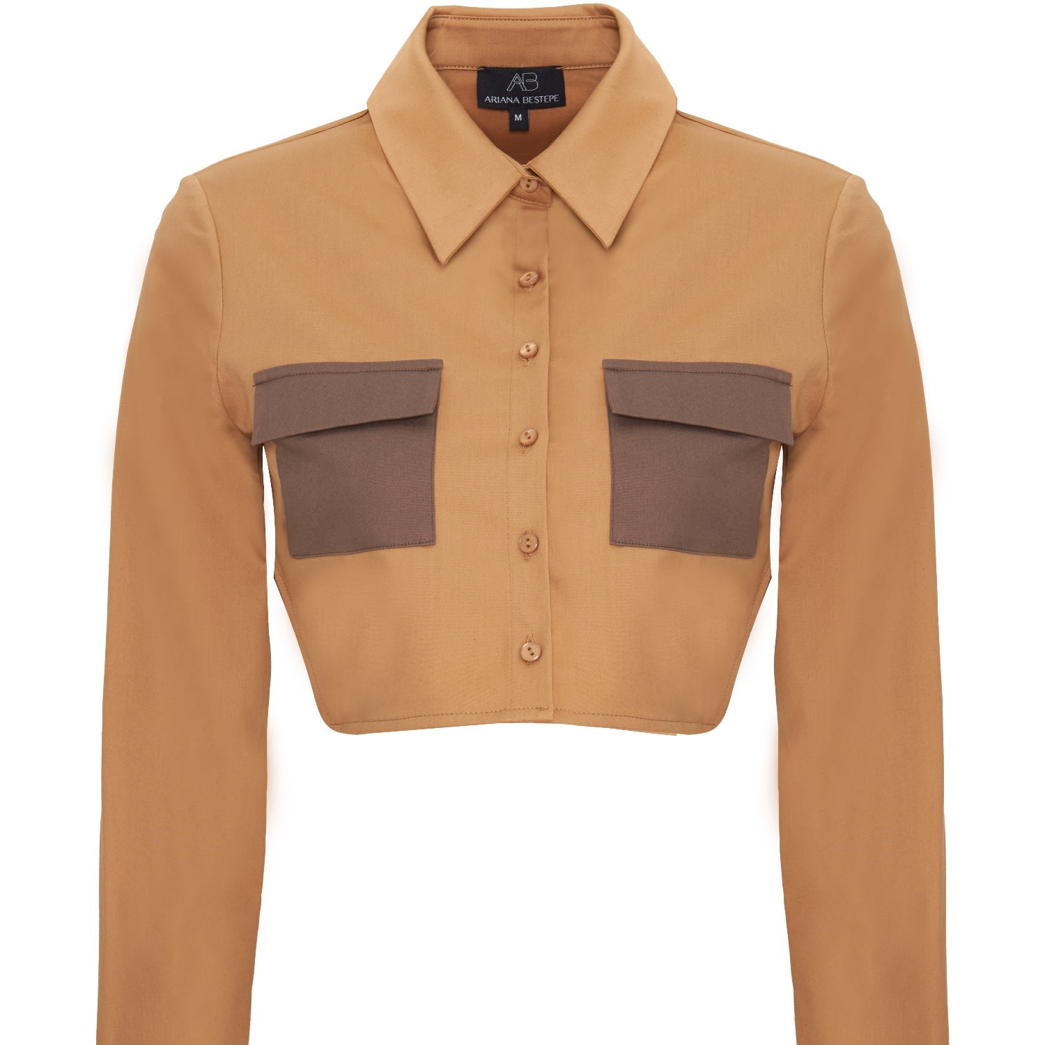 Ariana Bestepe Women's Yellow / Orange Millie Shirt With Pocket In Yellow/orange