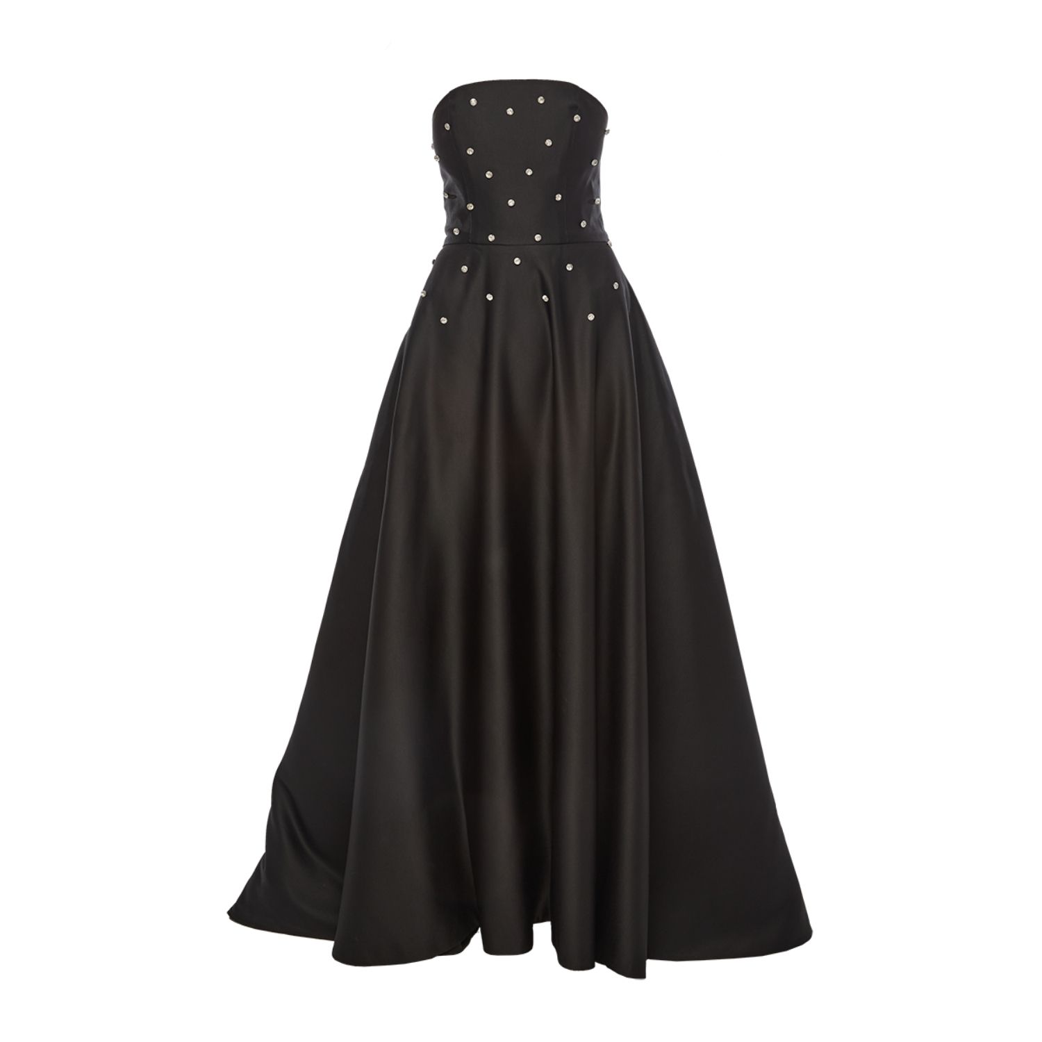Women's Eve Dress + Diamonds | Strapless A Line Maxi Dress In Black | Small | Baé Special Moments