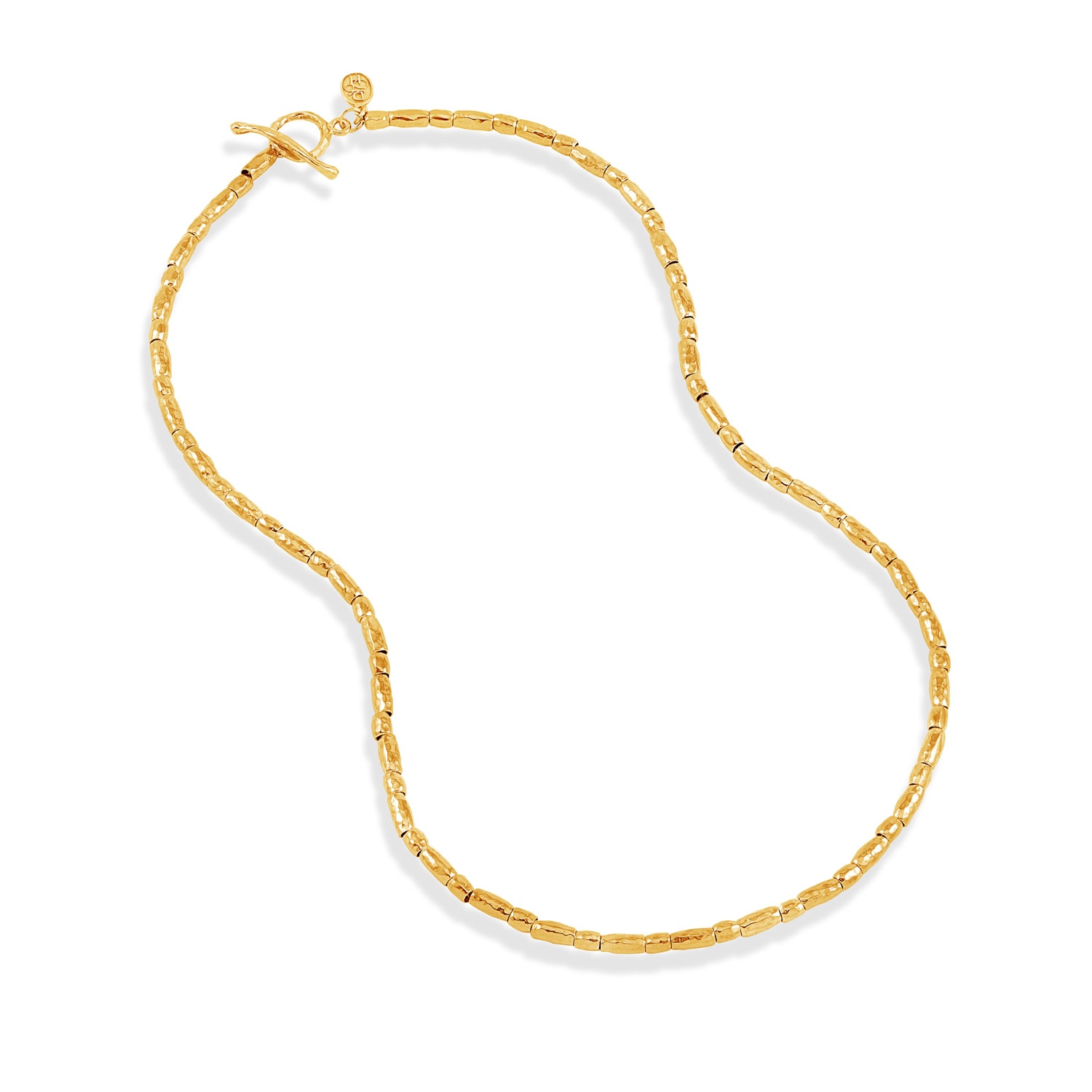 Dower & Hall Men's Rice Nomad Necklace In Gold Vermeil In Gold