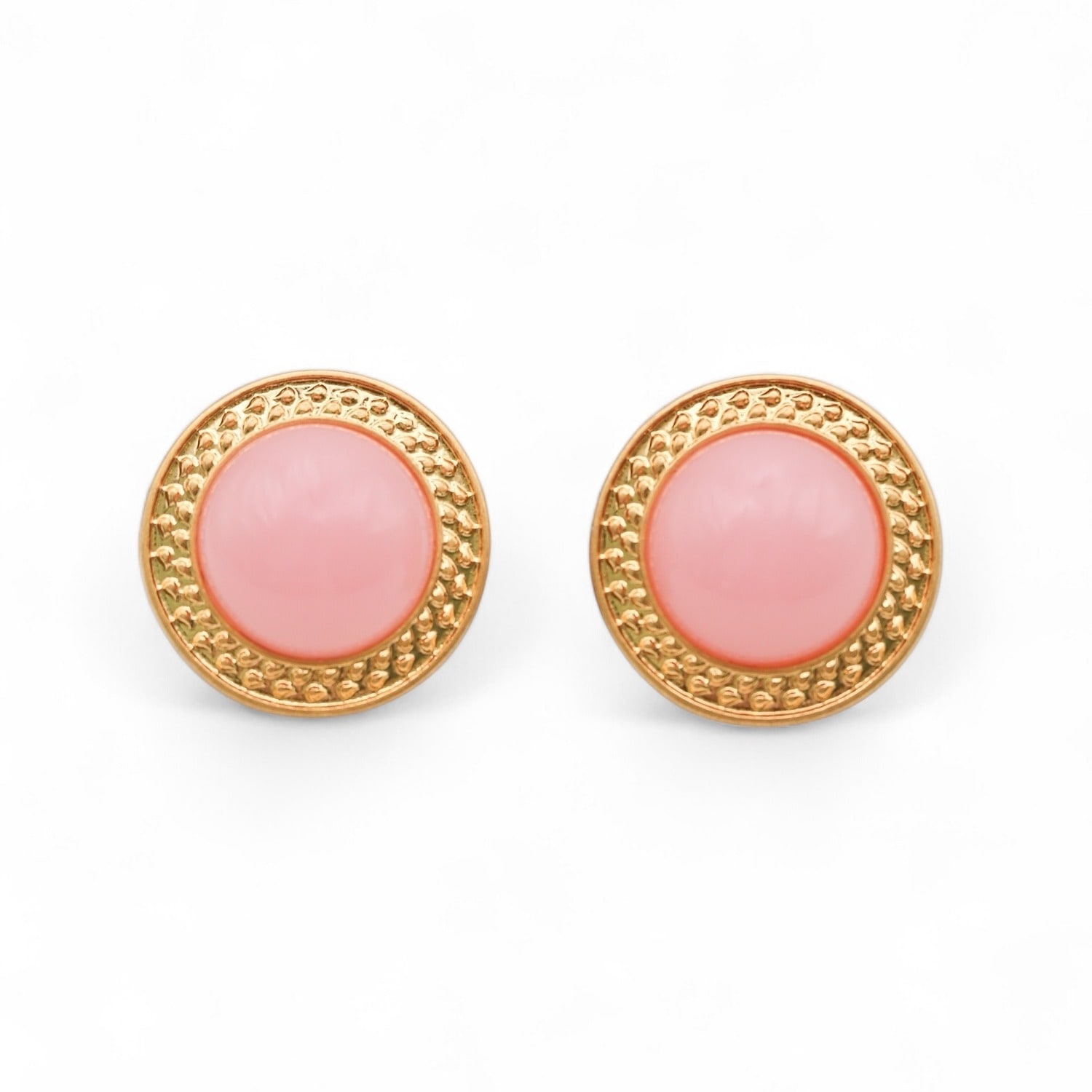 Miss Cecilia Women's Gold Rosette Studs