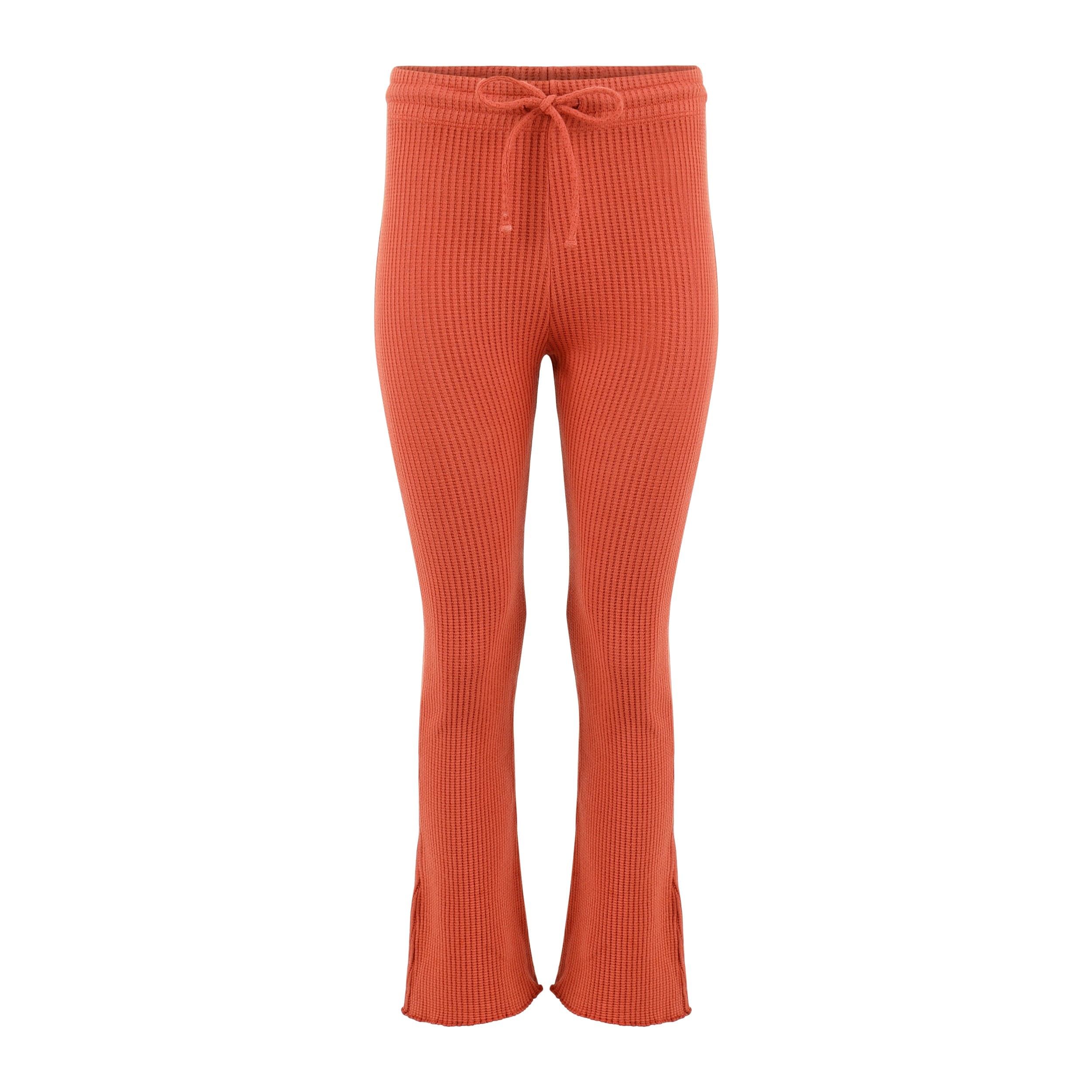Lezat Fiona Organic Cotton Waffle Thermal Pant In Red