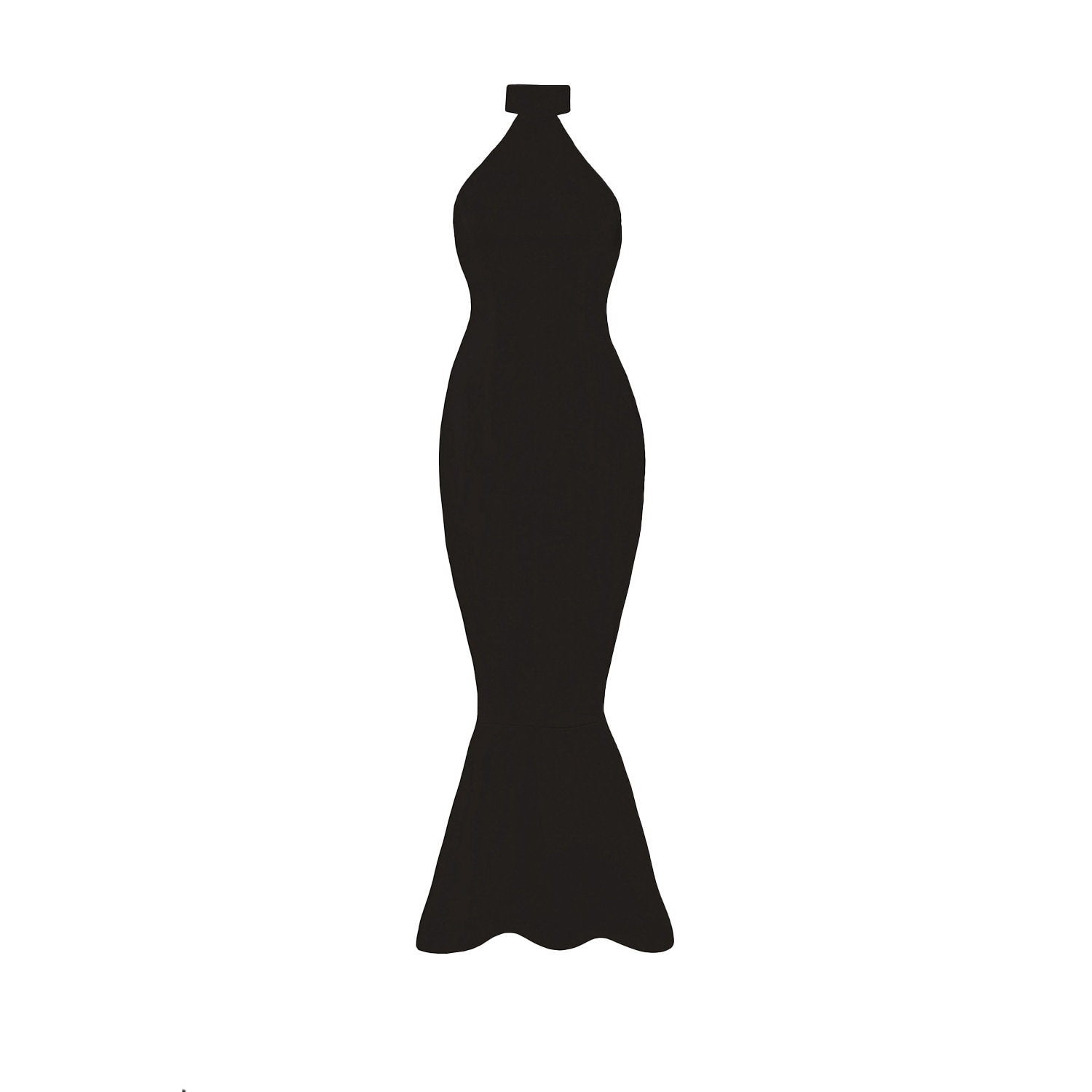 Vestiaire D'un Oiseau Libre Women's Black Open Back Midi Dress In Black