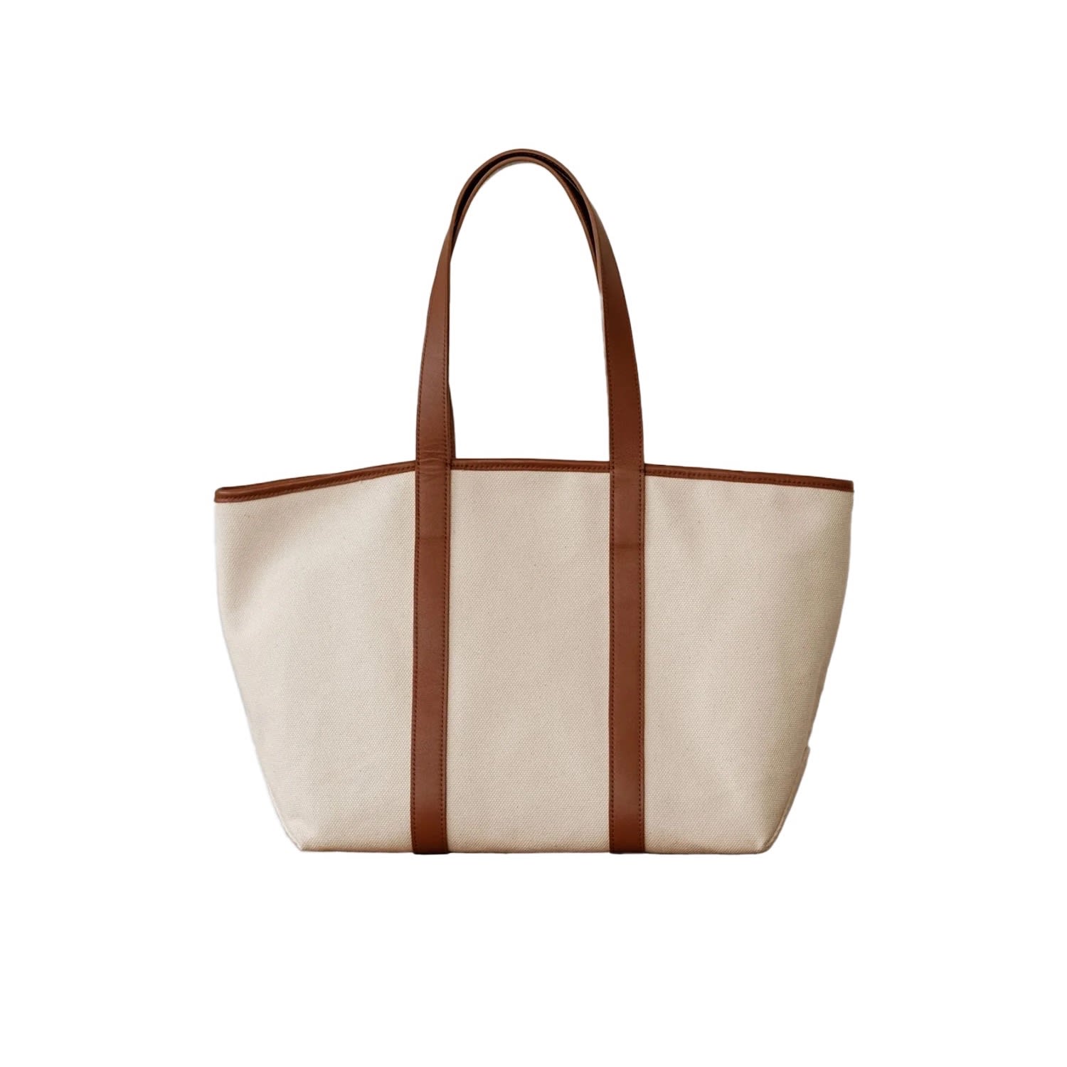 Dal The Label Women's Brown Structured Tote Bag Tan