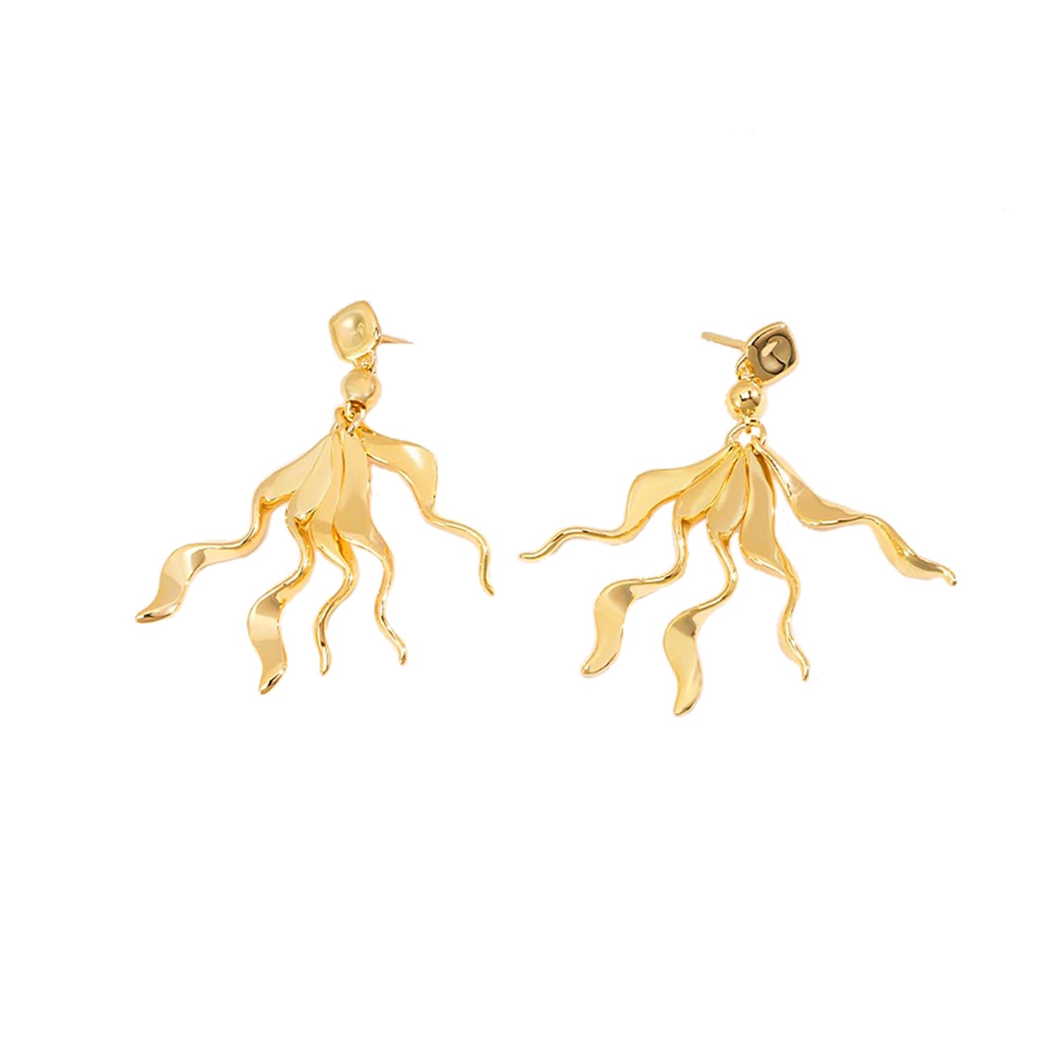 Women’s Gold Tassel Statement Earring Ms. Donna