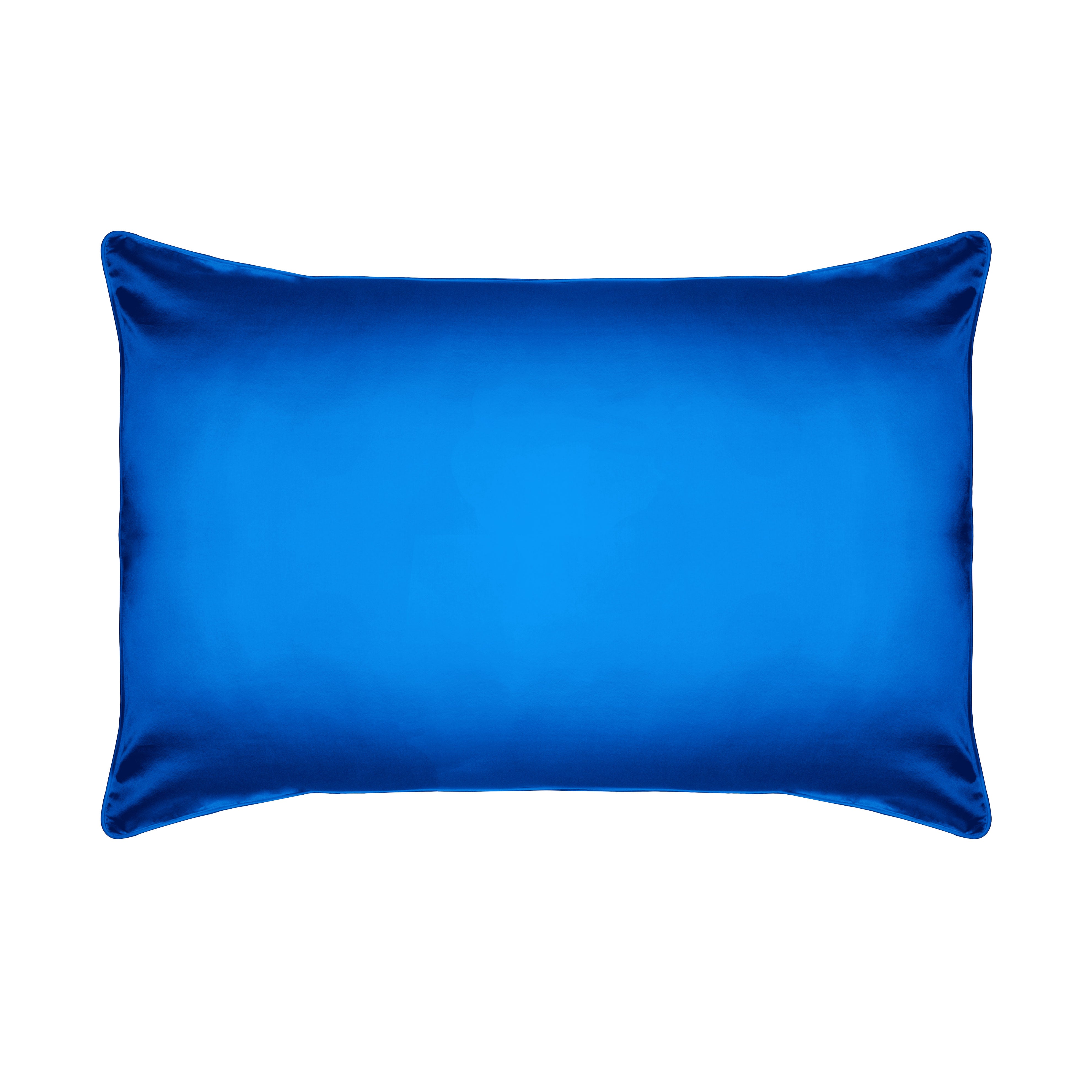 Blue Aiya Organic Silk Pillowcase Cobalt Uk Single Studio Pia