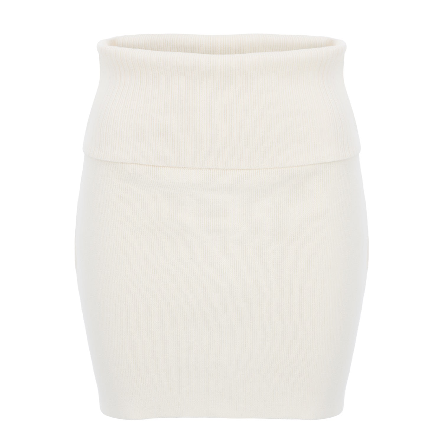 The Etta Collection Women's Sydney Knit Skirt White In White