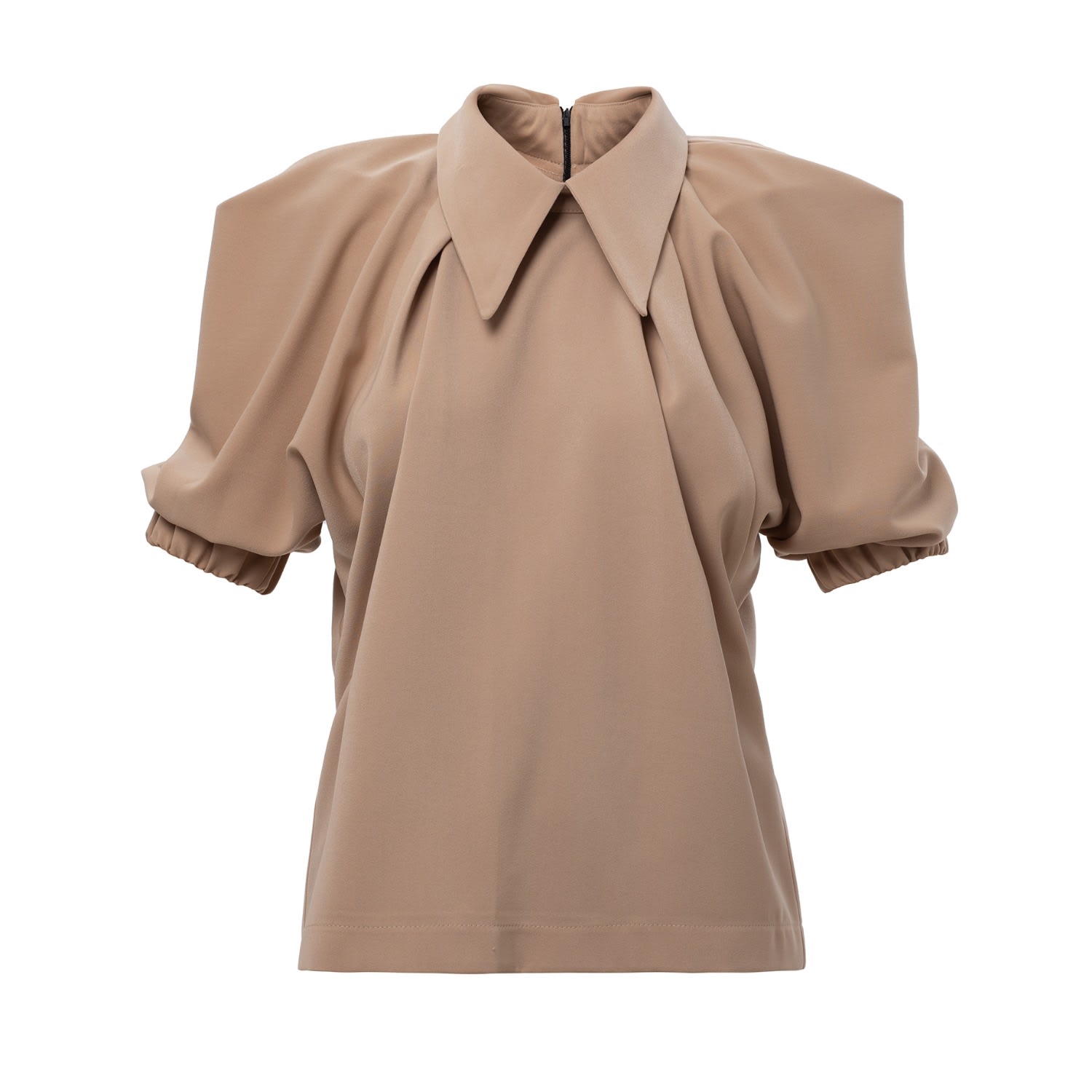Julia Allert Women's Neutrals Designer Beige Blouse In Beige