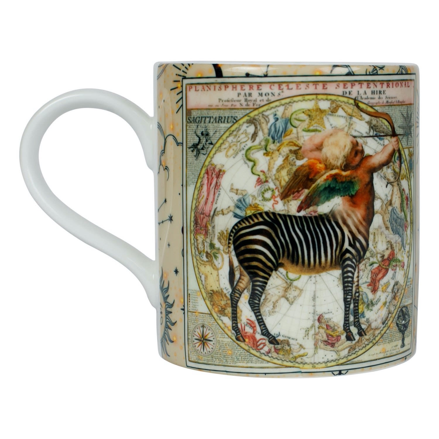 Gold Sagittarius Zodiac Bone China Mug Myrtle & Mary