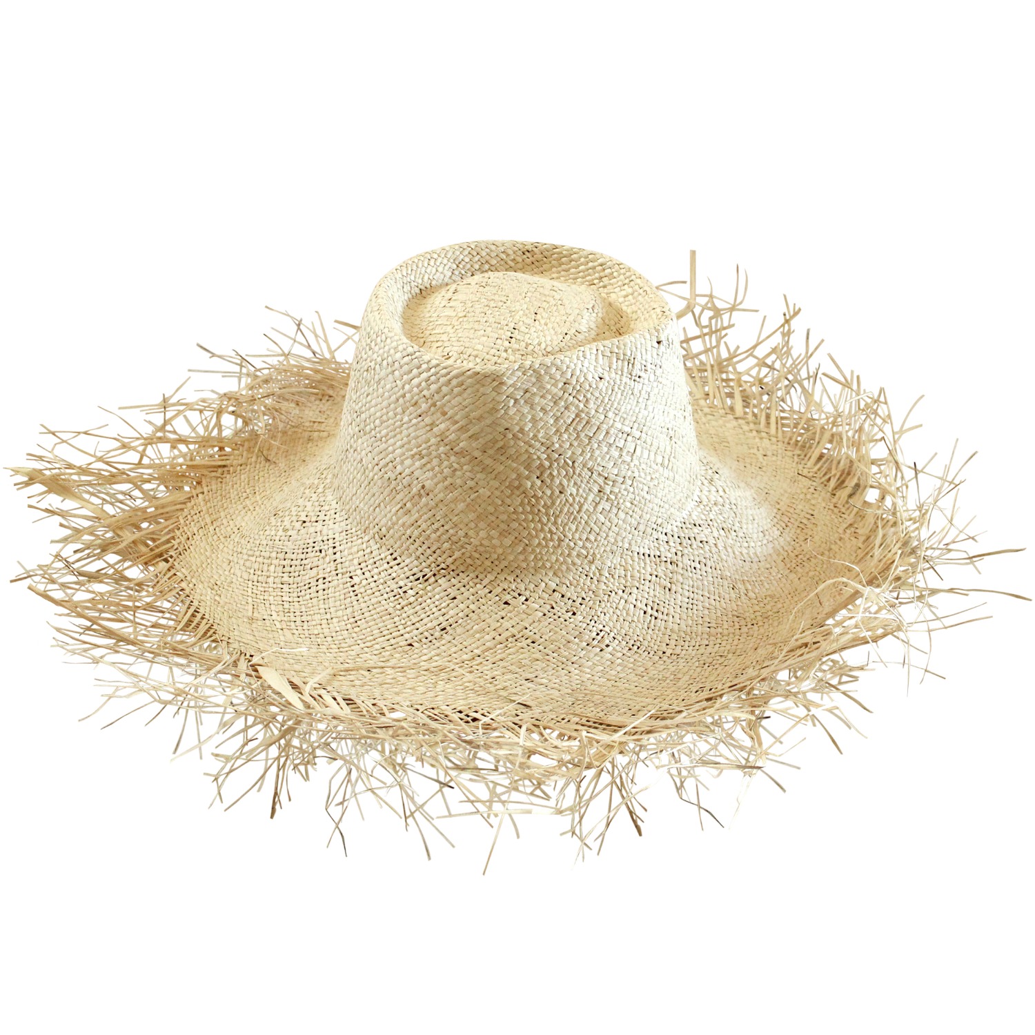 Catalina Frayed Straw Hat | Brunna.Co | Wolf & Badger display picture 2