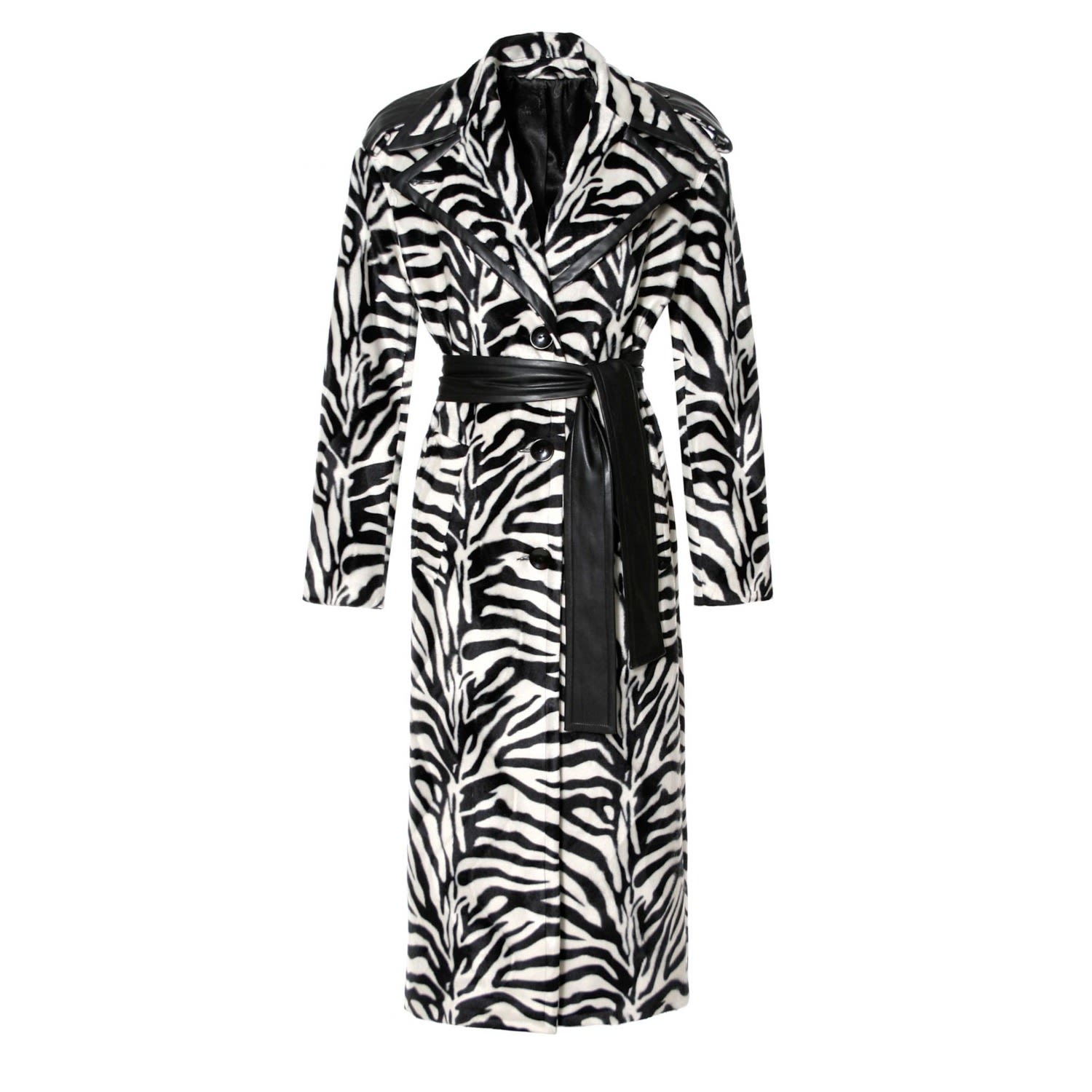 Aggi Women's Black Maxine Monochrome Coat