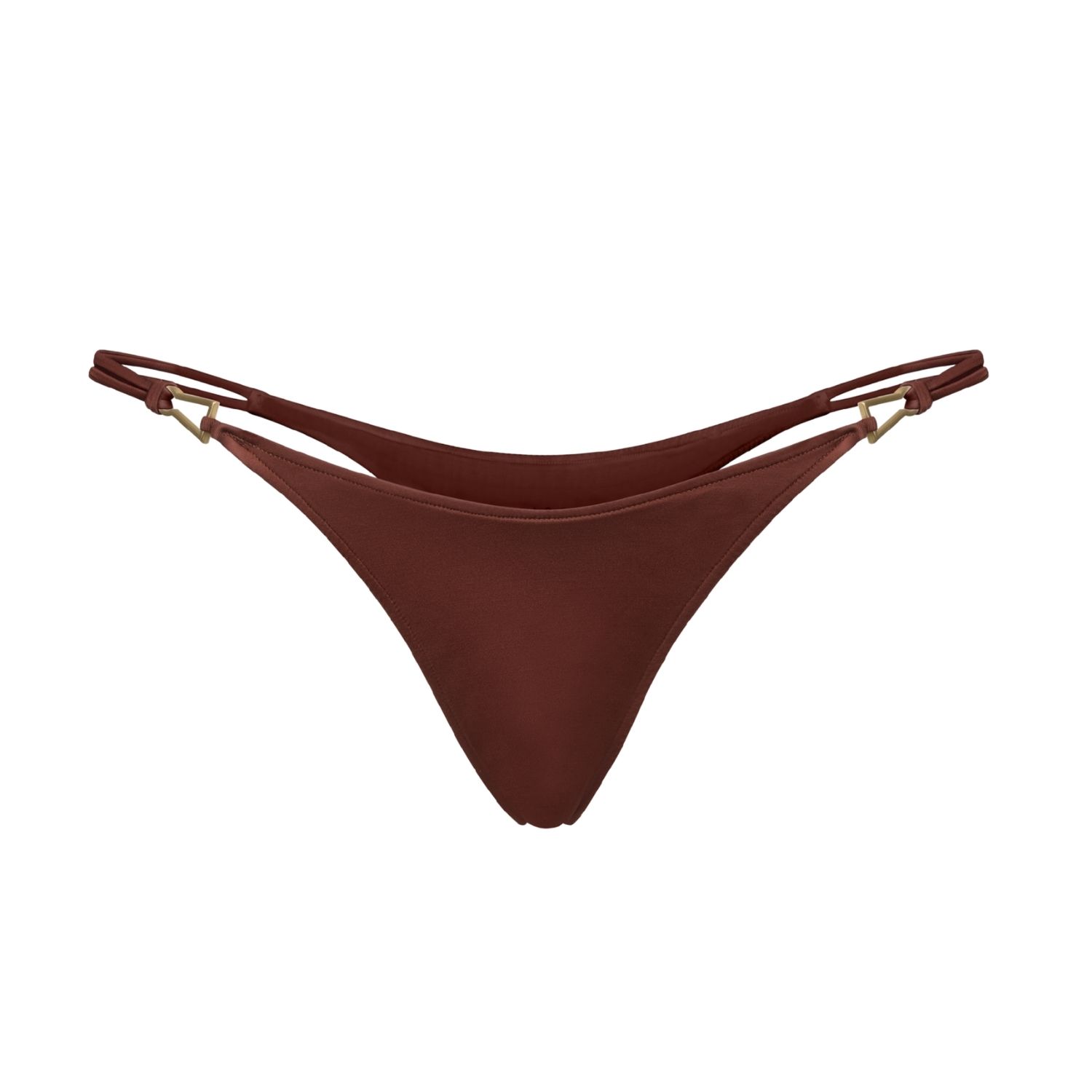 Bianca Resortwear Women's Brown Rose Swim Bottom In Chestnut In Brown