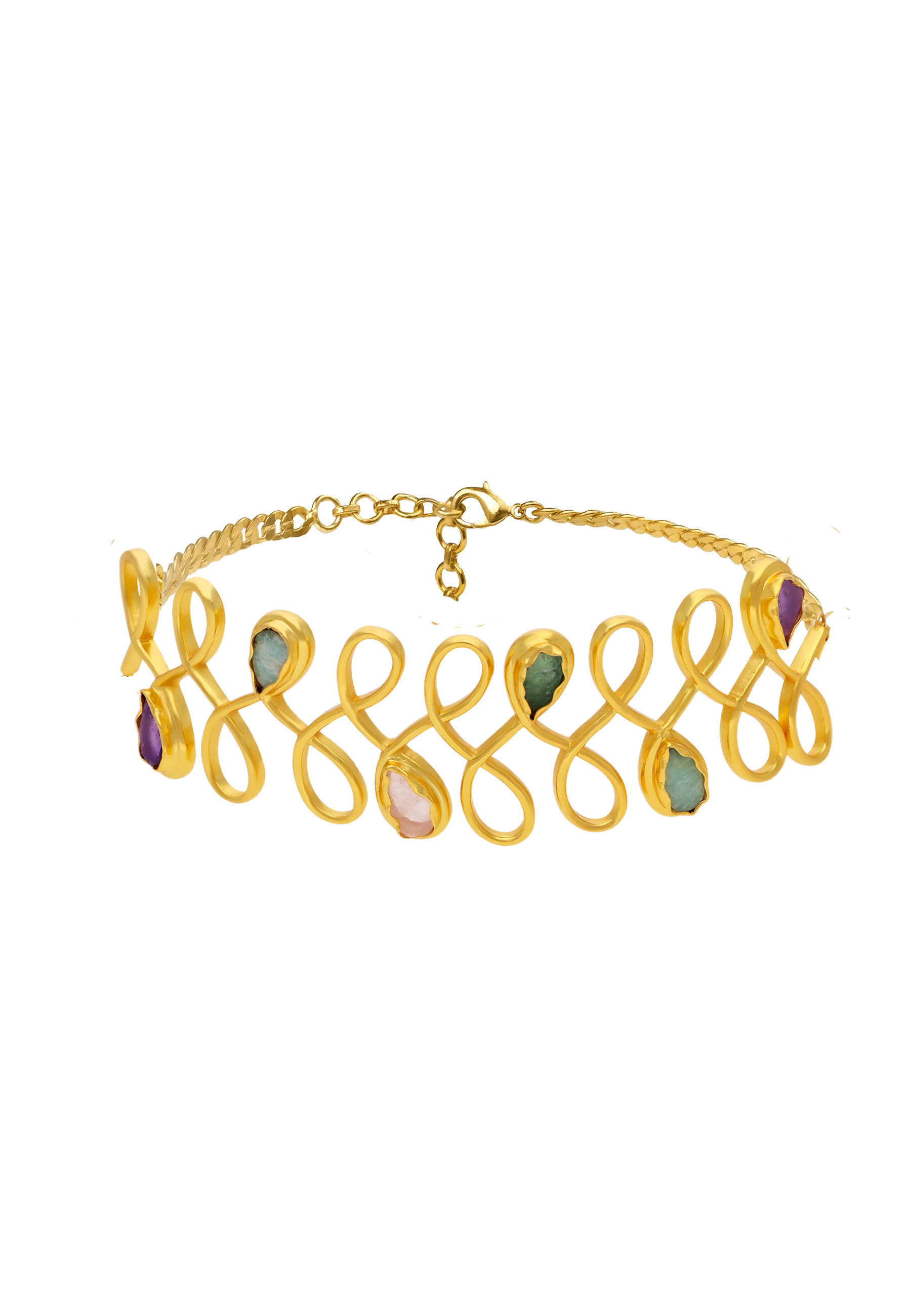 Lavani Jewels Women's Gold Unalome Choker