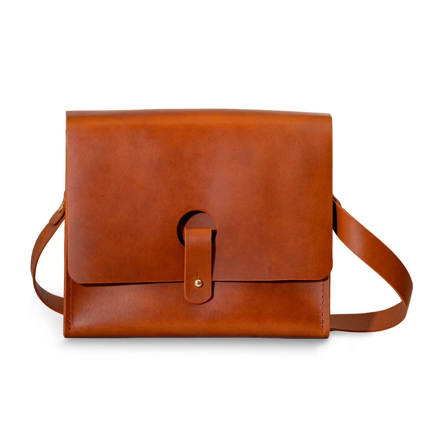 Designs By Elle Women's Brown Keyhole Crossbody In Brown