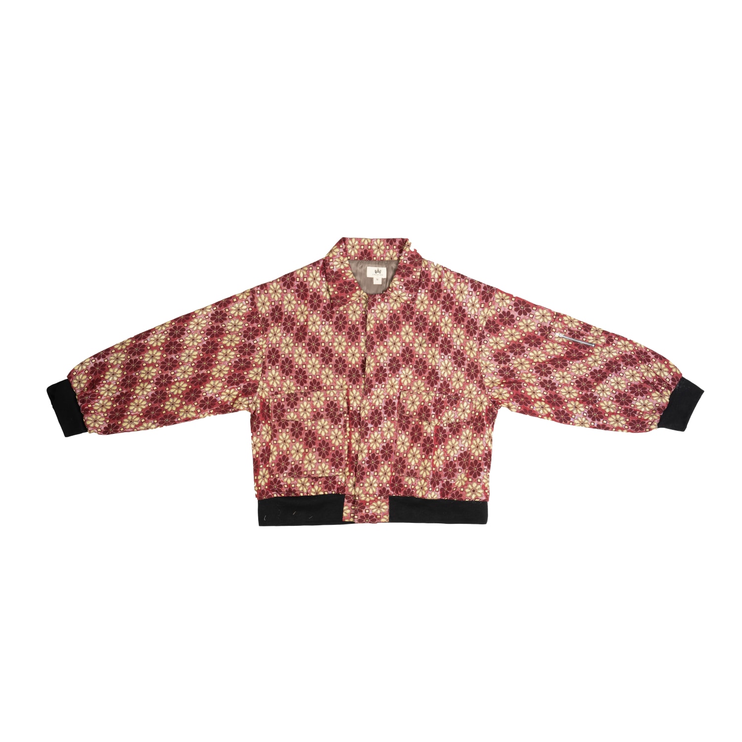 Collected Xx Men's Red / Green Daffodil Bomber Jacket In Red/green