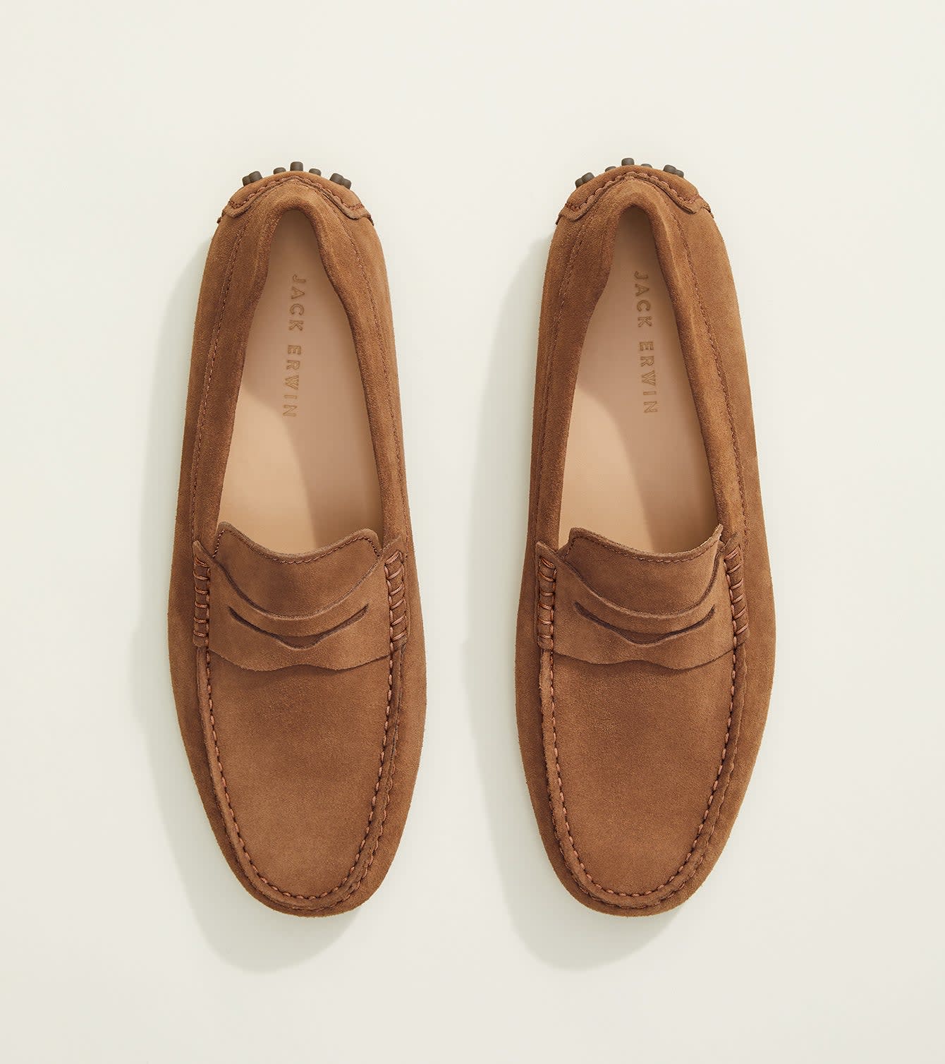 1710-JACK ERWIN navy suede driving loafers Decker – Jack Erwin main image 2