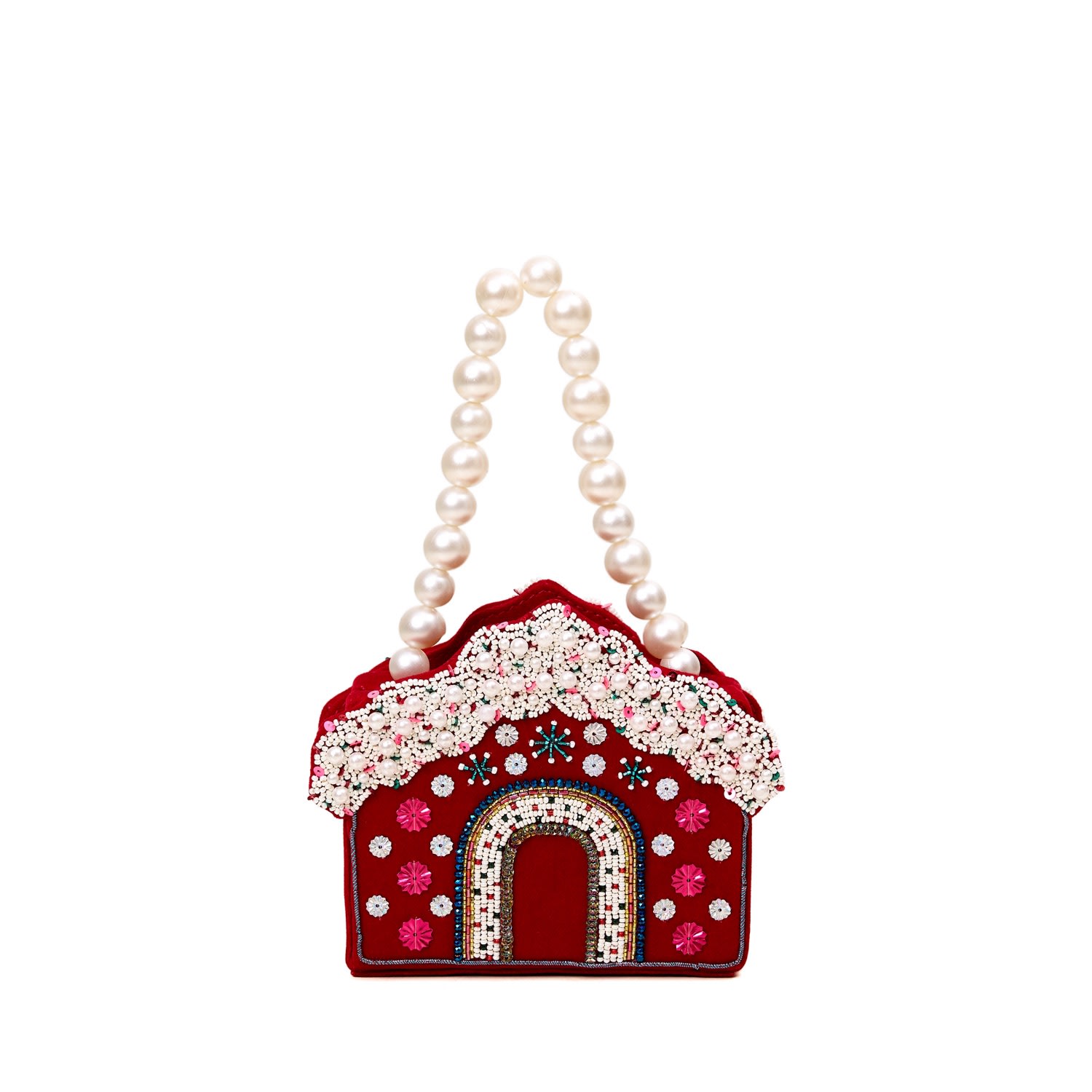 Women's Red / White Sugar Cookie Mini Bag | Simitri