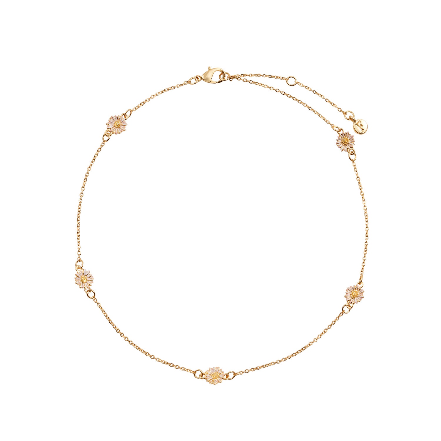 Fable England Women's Gold Daisy Chain Choker