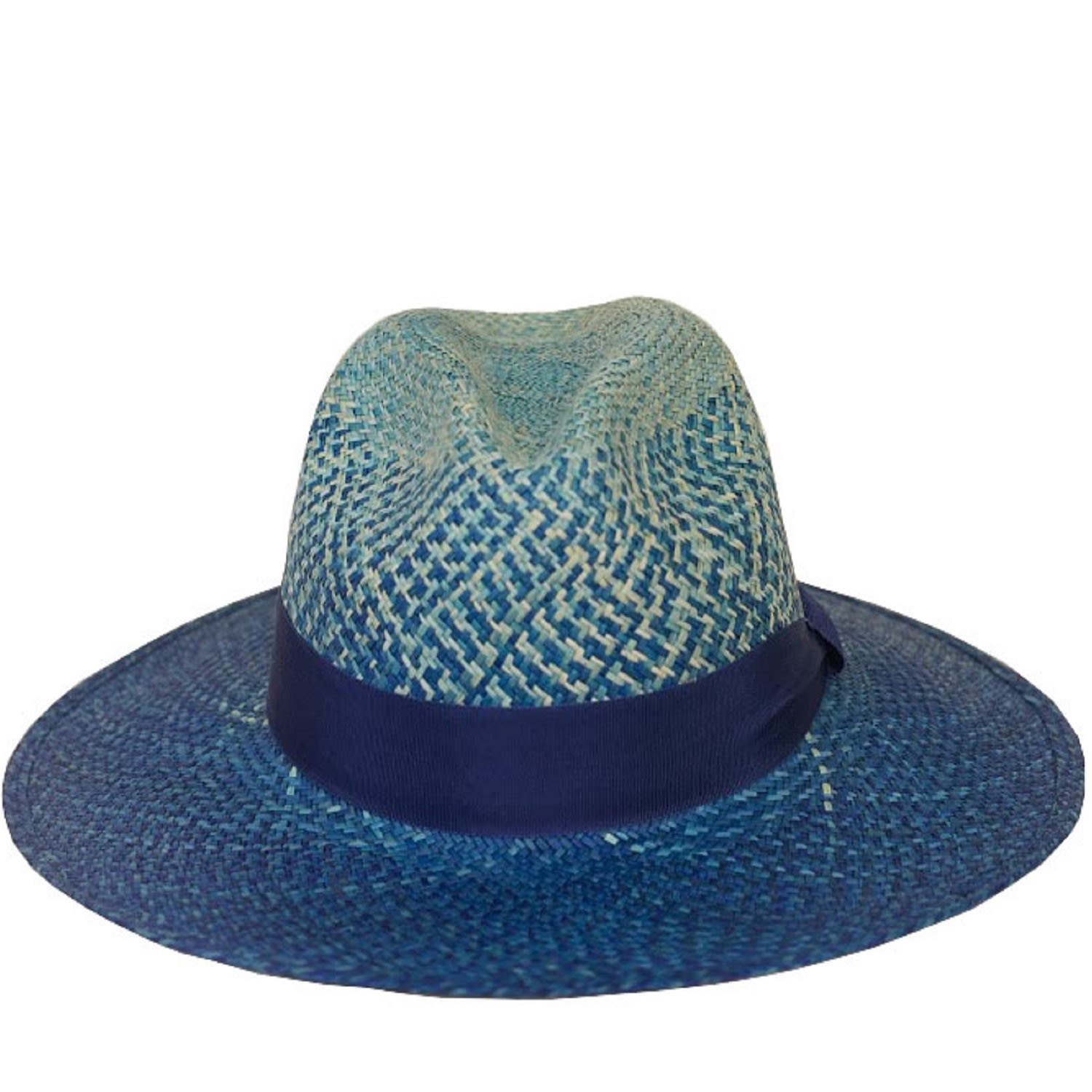 Women’s Rivera Straw Panama Hat - Blue Medium Ortus