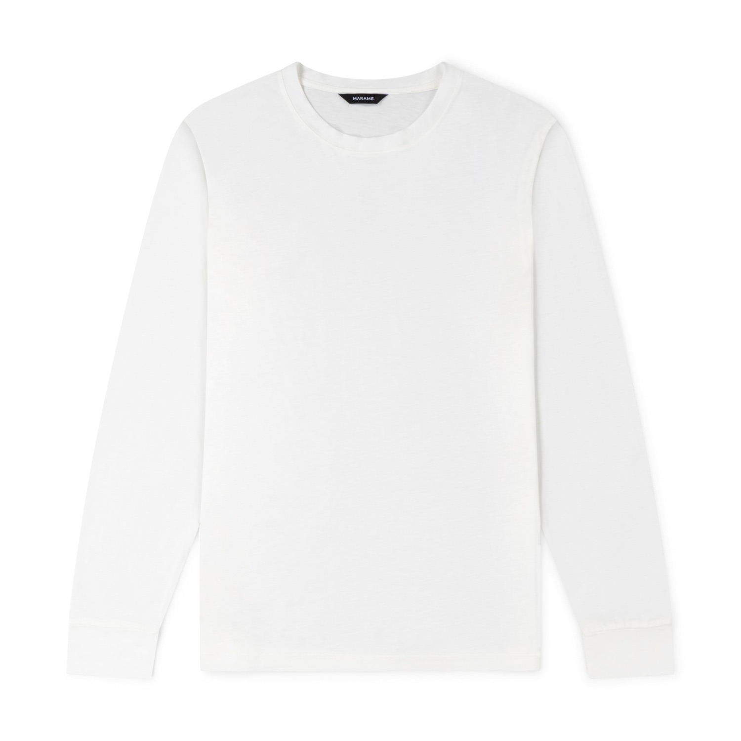 Marame Men's Lyocell Blend Long Sleeve T-shirt - White In White