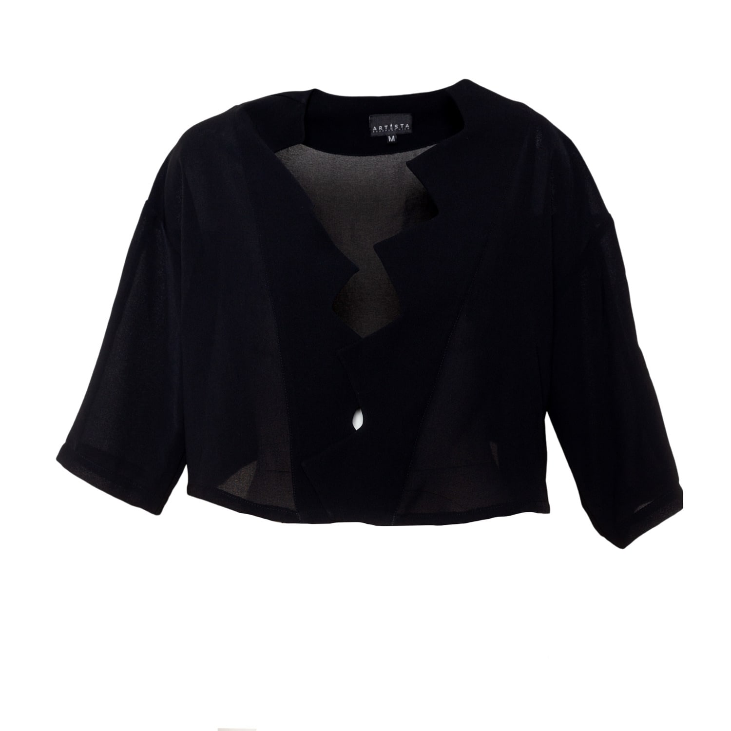Artista Women's Cut Black Shirt In Black