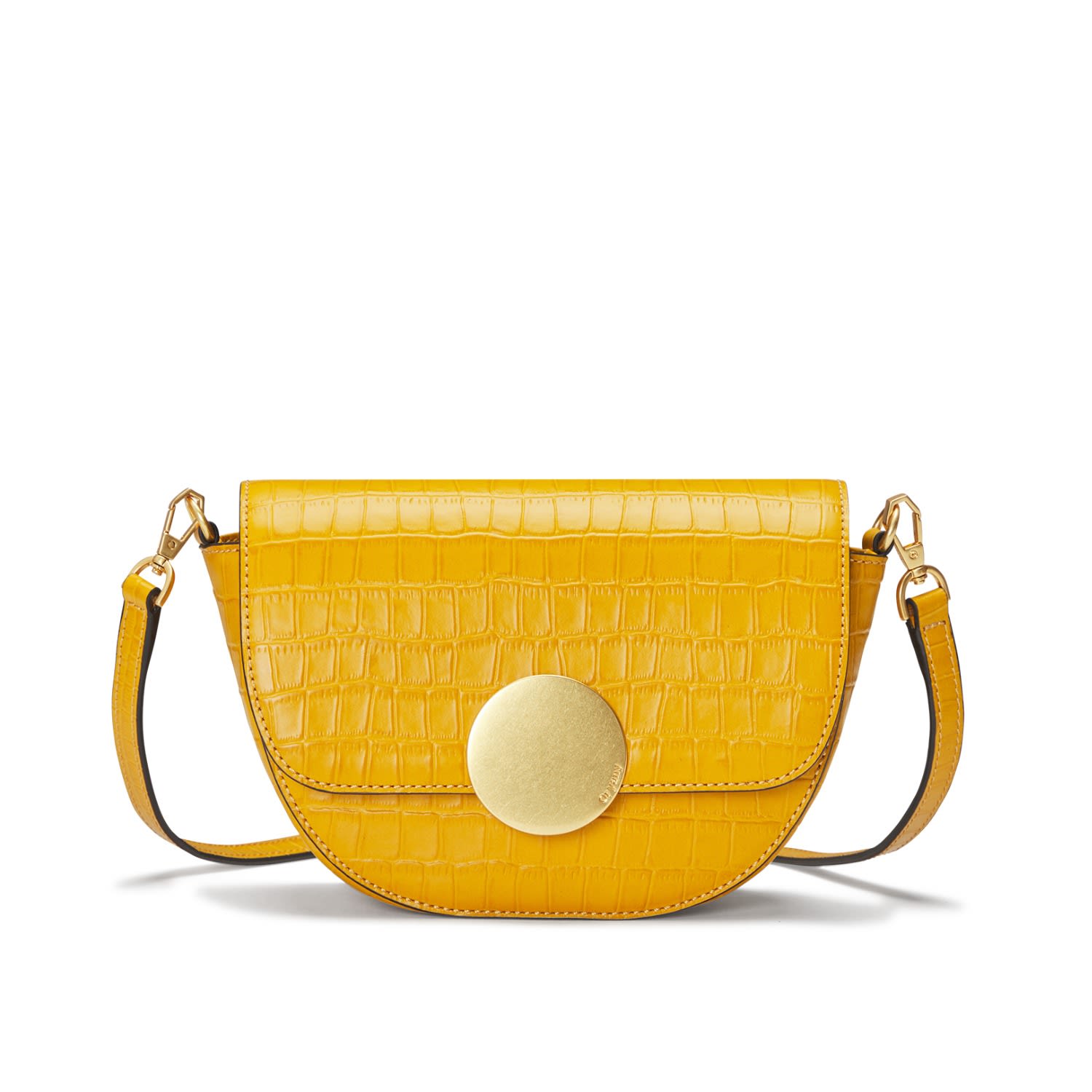 Women’s Yellow / Orange Lottie Croco Crossbody - Shadow Yellow One Size Oryany