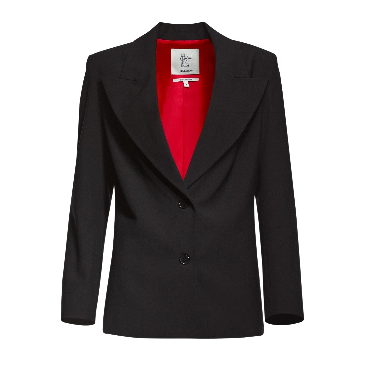 Sel Women's Black Five Pm  Blazer Jacket In Black