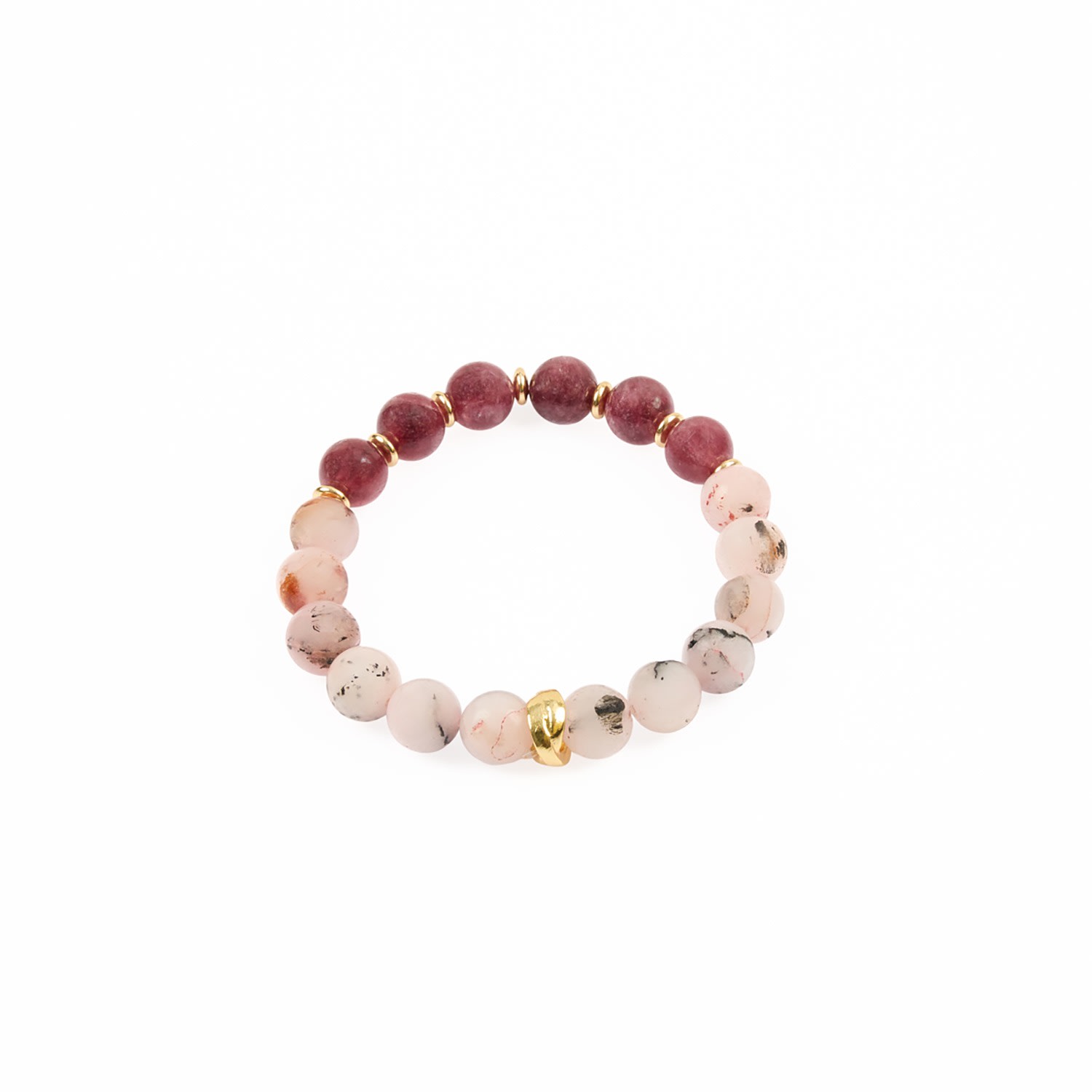 Lara Ari Women's Pink / Purple / Pink Pink Quartz & Pink Agate Beaded Bracelet In Multi