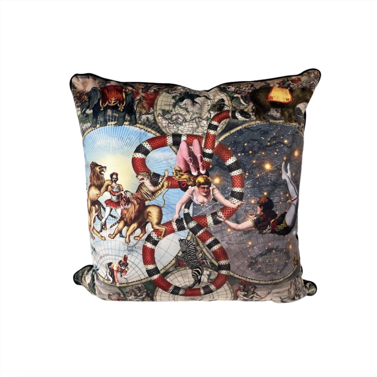 Le Cirque De Monde - Luxury Velvet Cushion One Size Myrtle & Mary