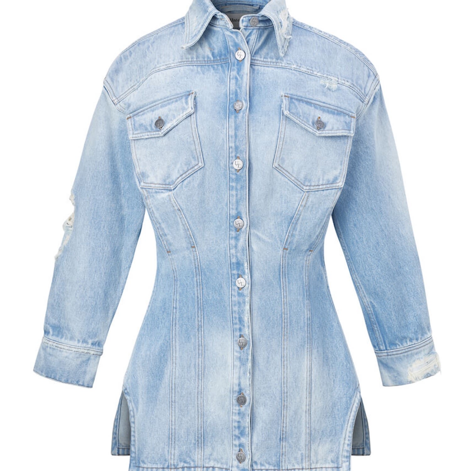 Untourage The Label Women's Blue Si Si Shacket In Blue