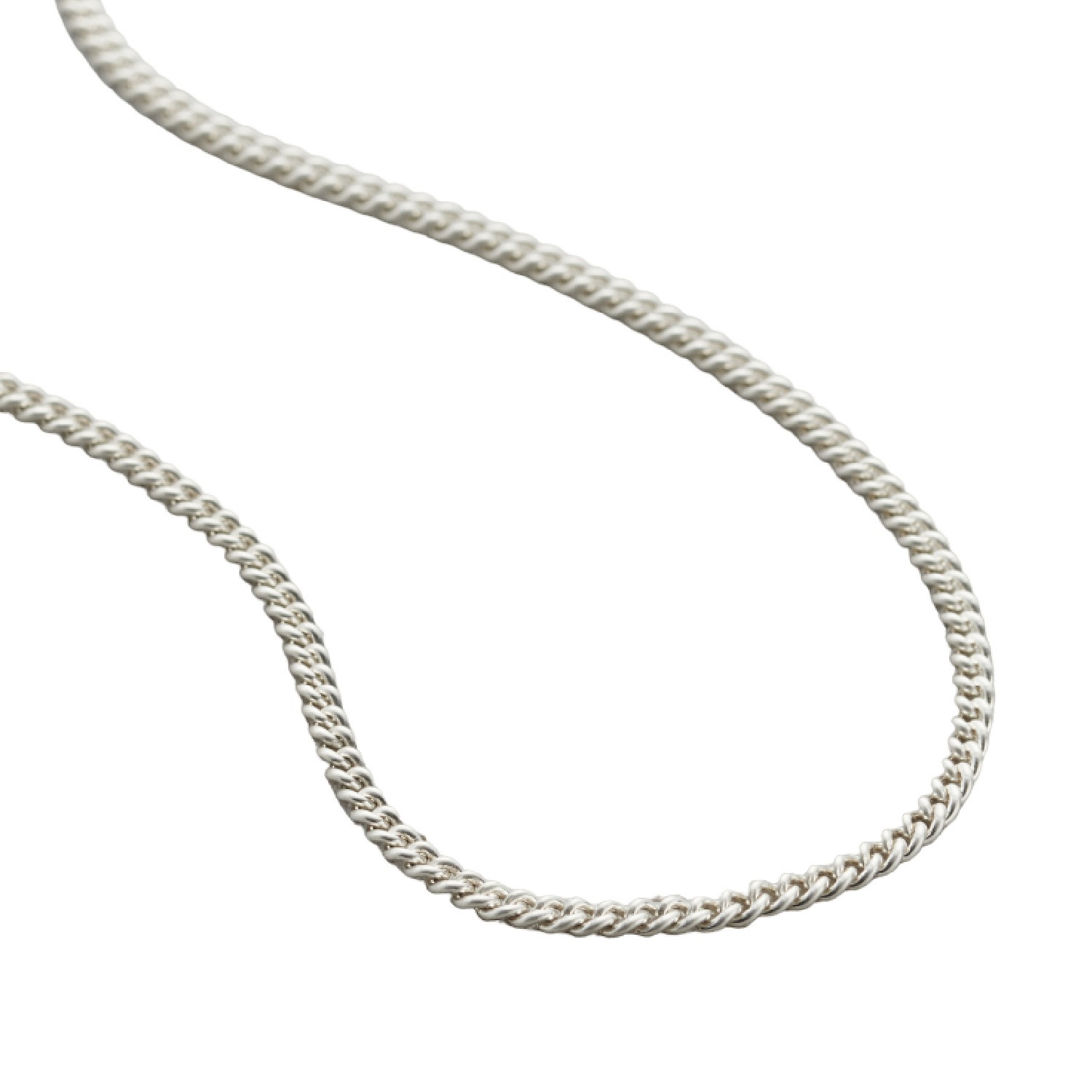 Mens Sterling Silver Curb Chain Posh Totty Designs Wolf & Badger