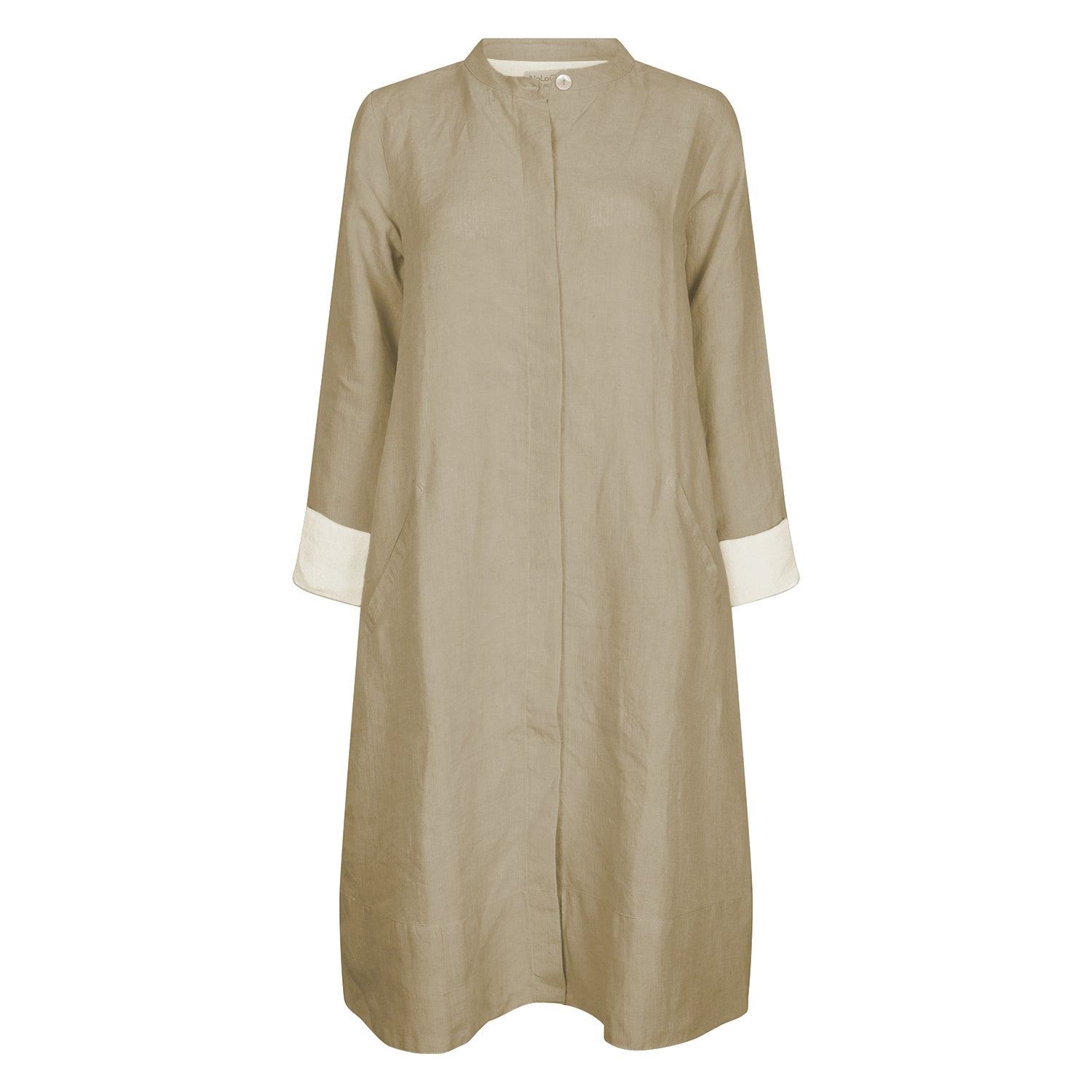 Nologo-chic Women's Neutrals Super Mix Coat Dress - Sandcastle In Brown