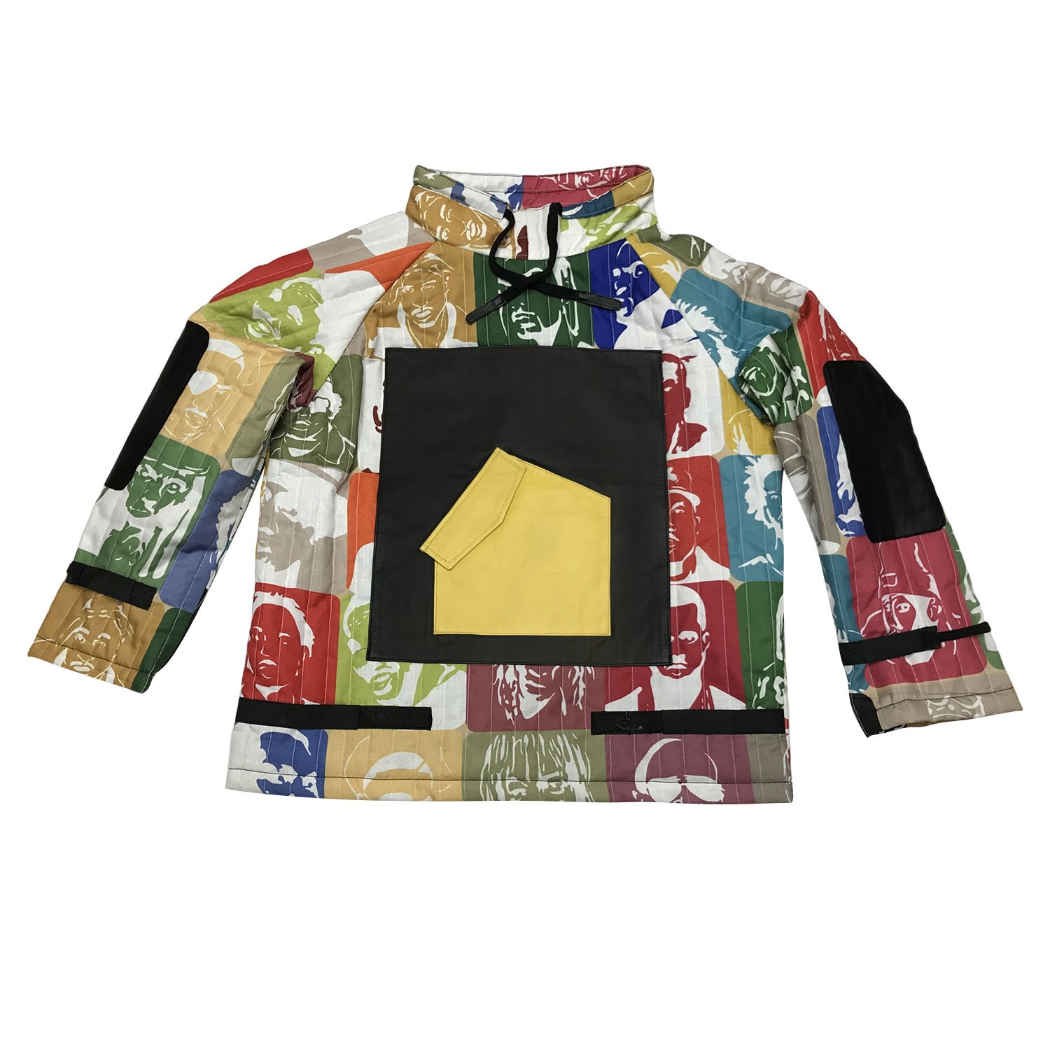 Zasta Studio Women's Yellow / Orange Square Hoody Faces Sweatshirt In Yellow/orange