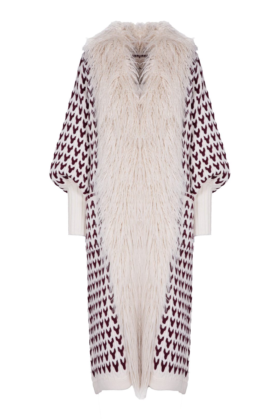 The Extreme Collection Women's Etiennette Two-toned Long Cardigan In Neutral