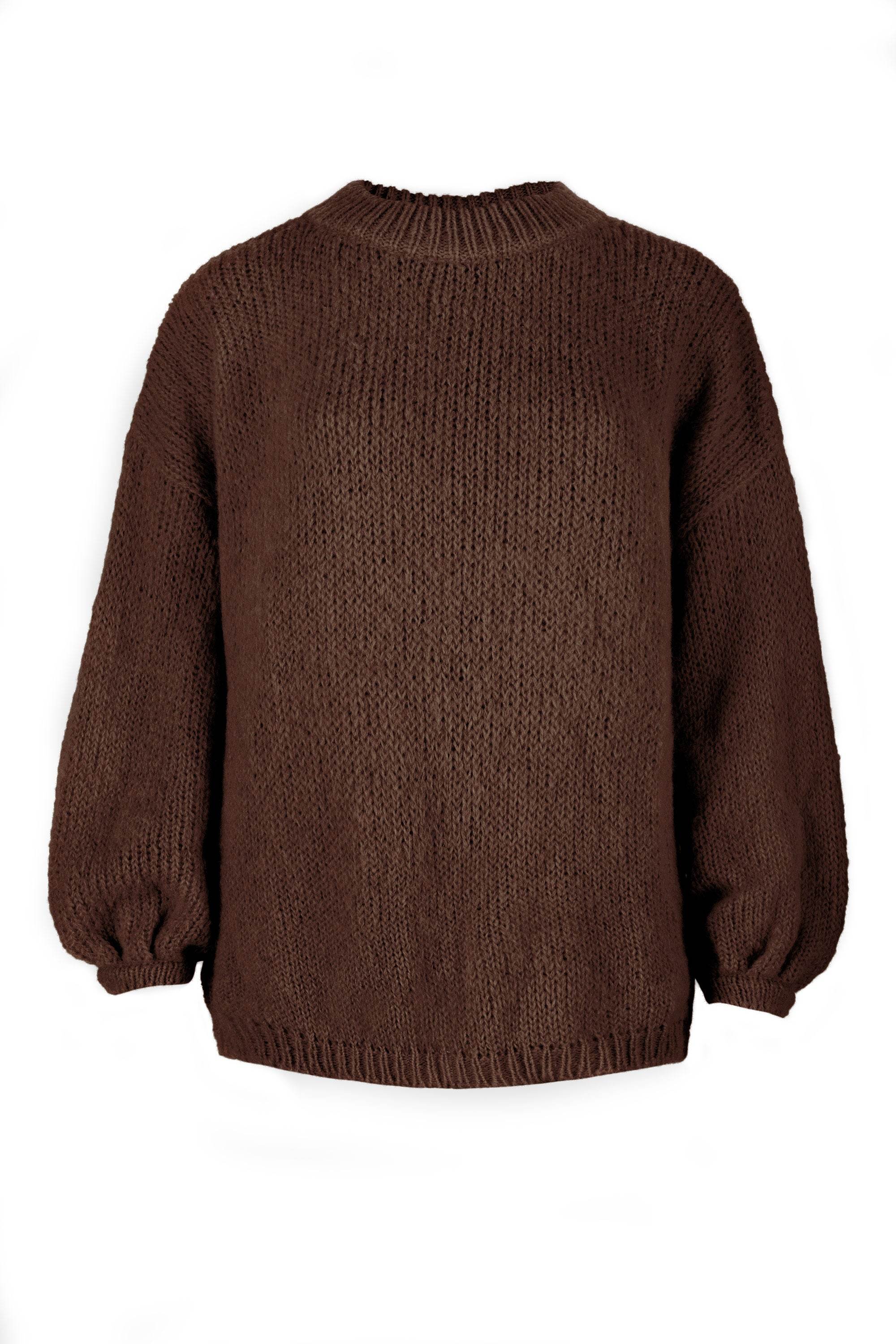 Salanida Women's Brown Melody Mohair Jumper Chocolate In Brown