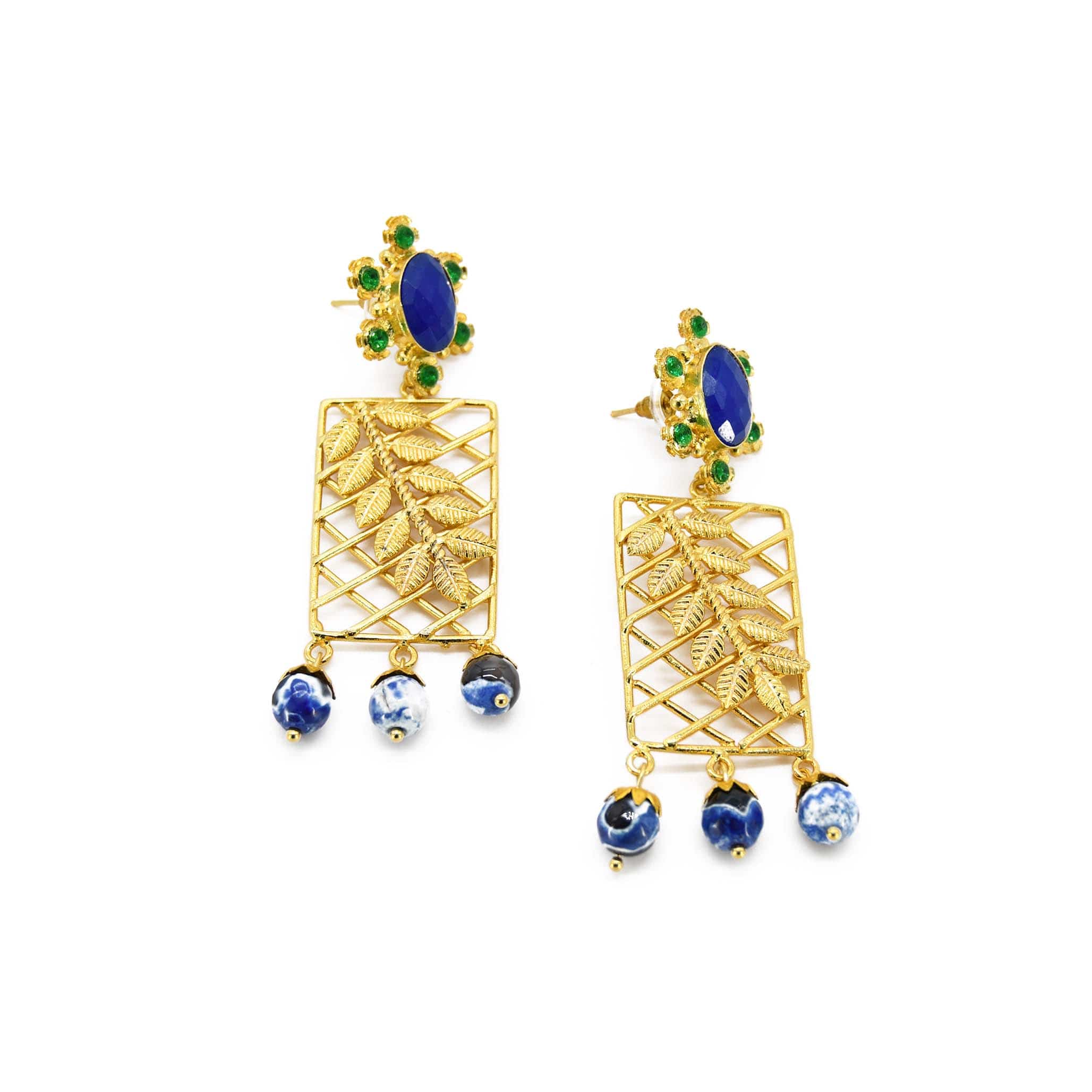 Women’s Gold Veronica Handmade Drop Earring Adiba