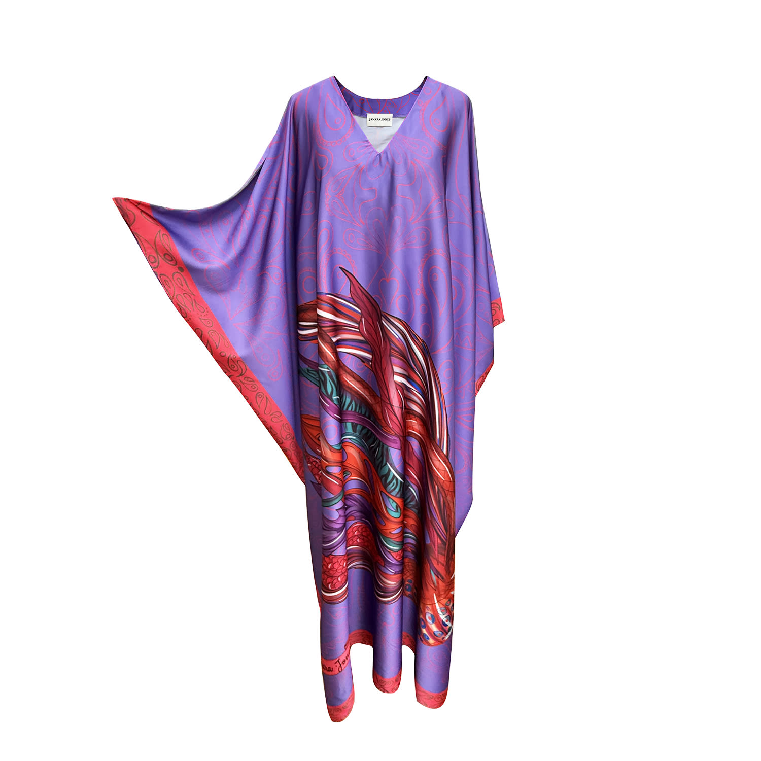 Women's Neptune Satin Kaftan | One Size | Janara Jones