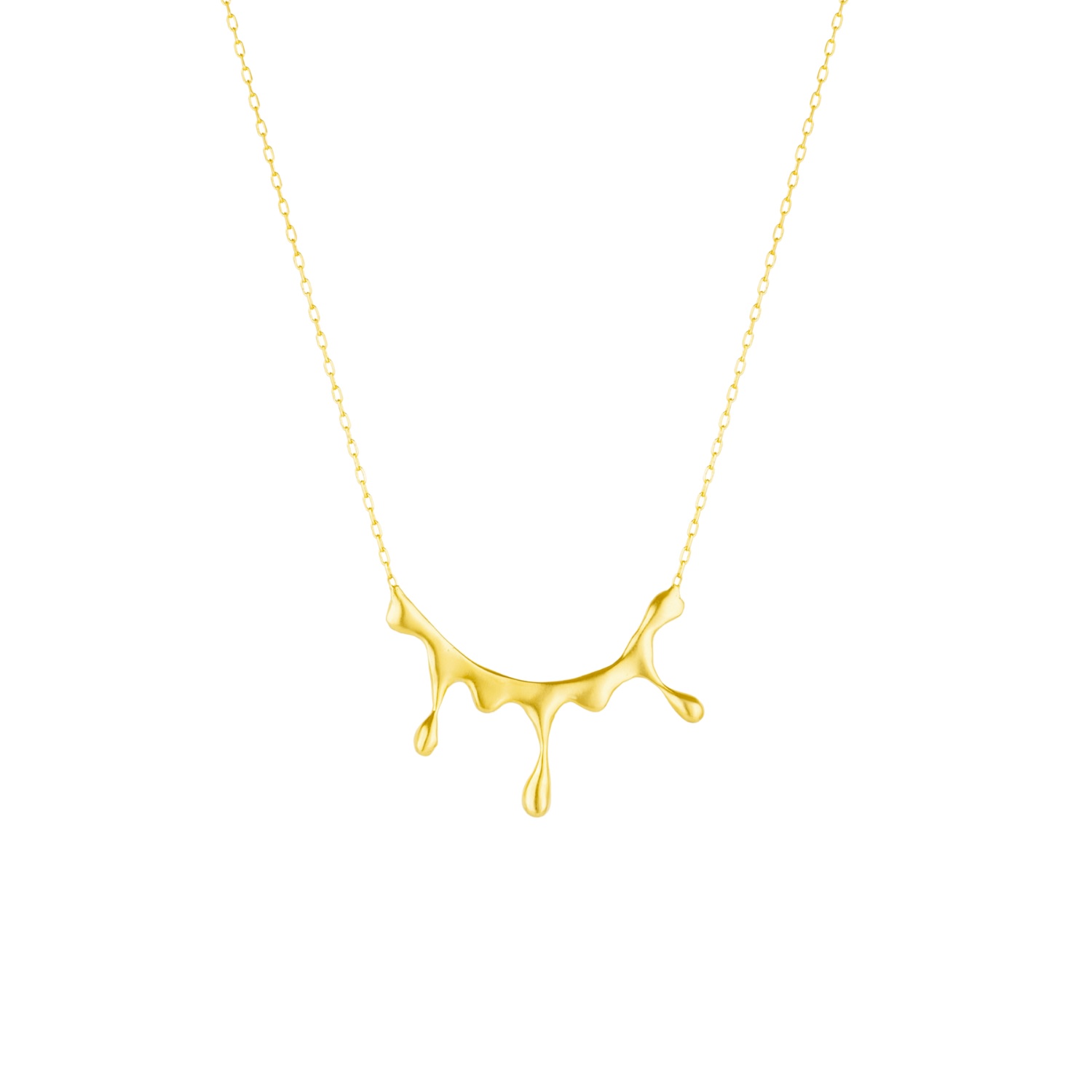 Mejoma Women's Dripping Gold Melting Necklace In Gold