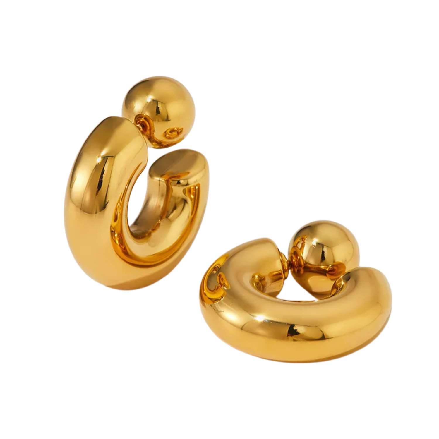 Lucky O’s Women's Mache Golden Earrings In Gold