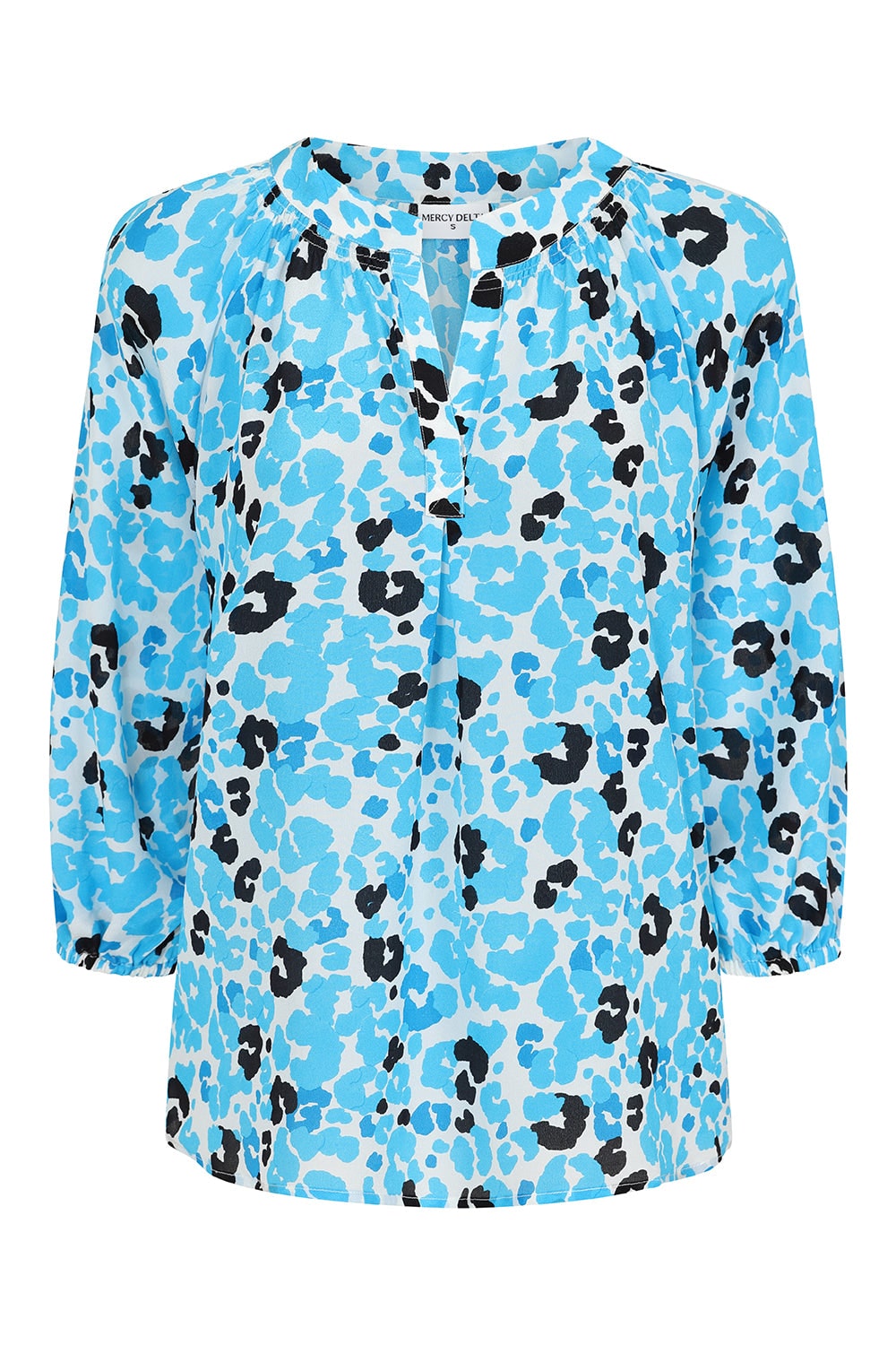 Mercy Delta Women's Blue Clevedon Shirt Pina Colada Aqua In Blue