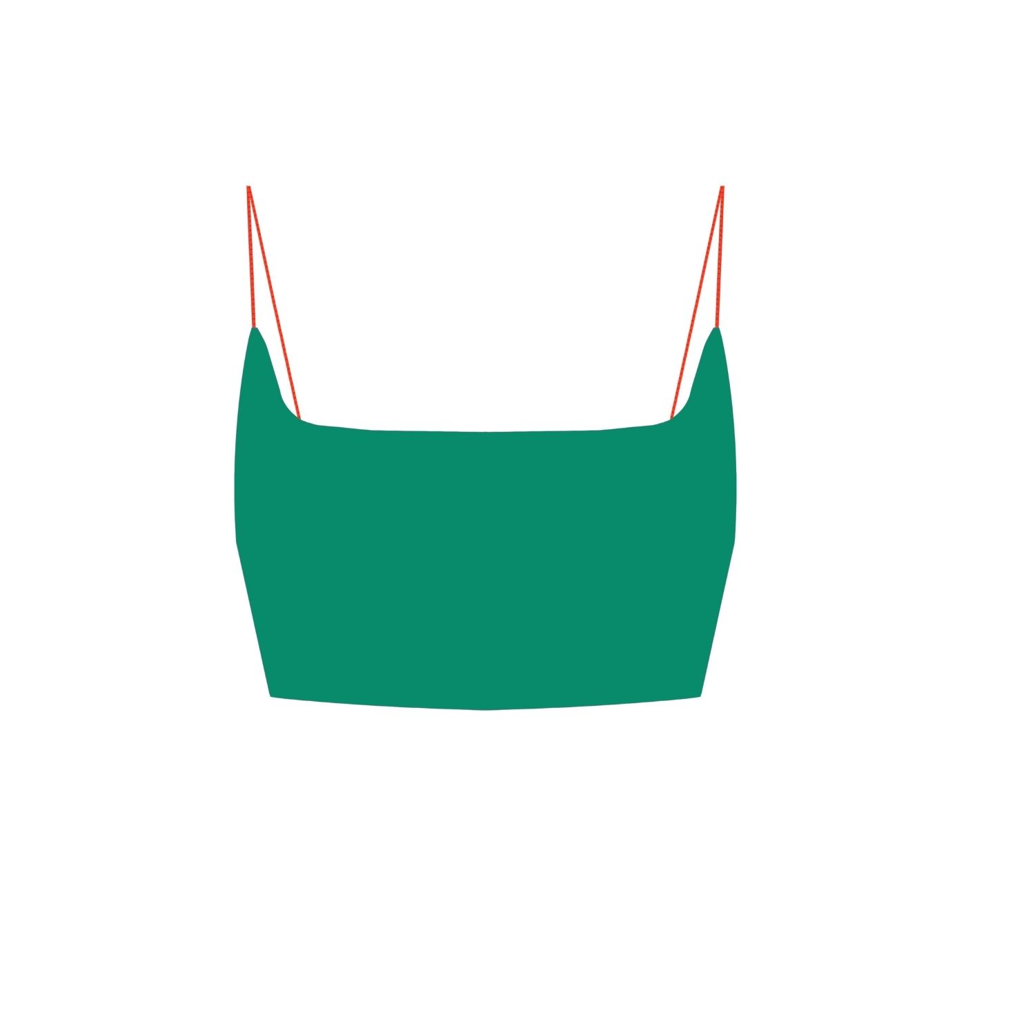 Women's Skinny Bra - Flashy Green | Large | Yorstruly