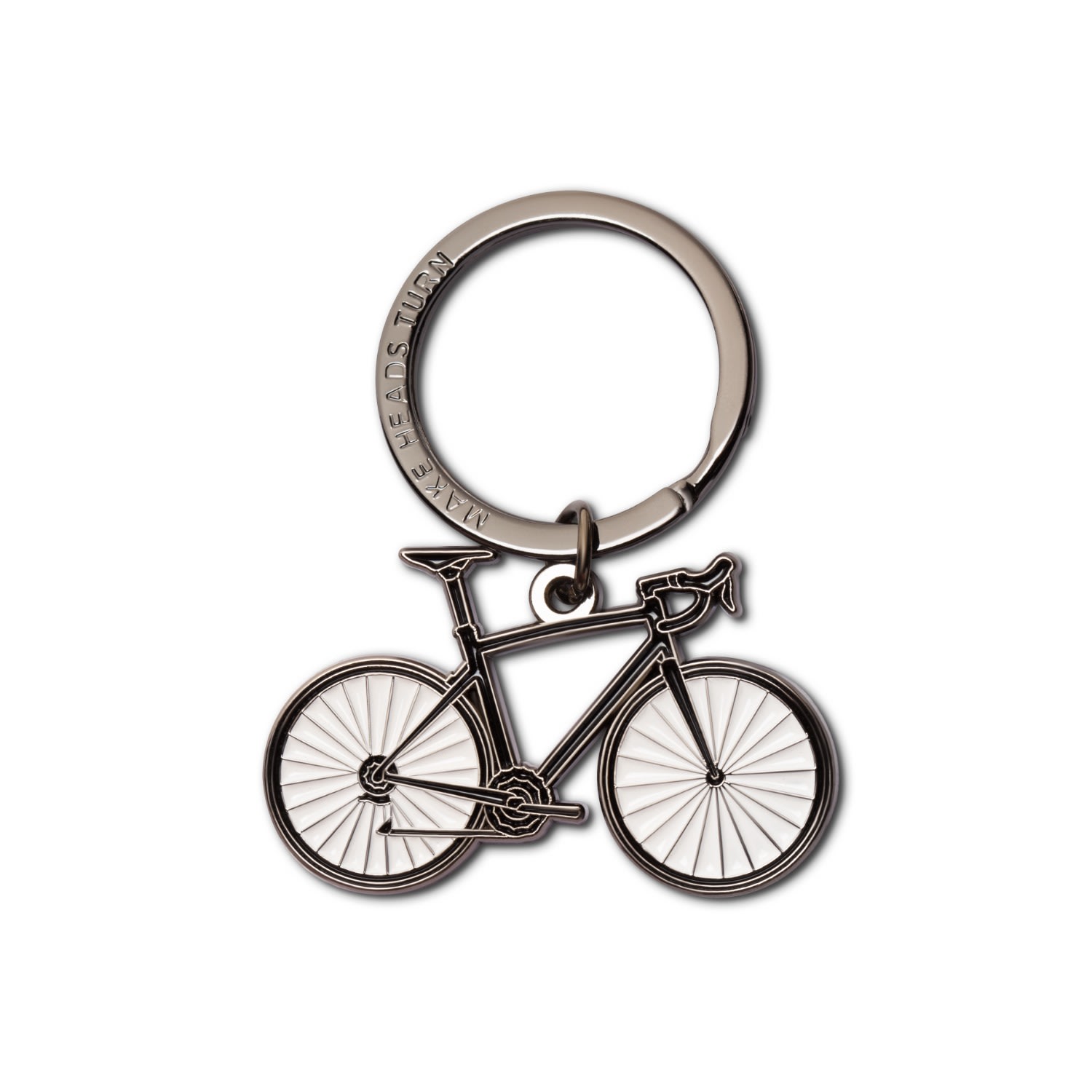 Women’s Black Enamel Keychain Bicycle Make Heads Turn