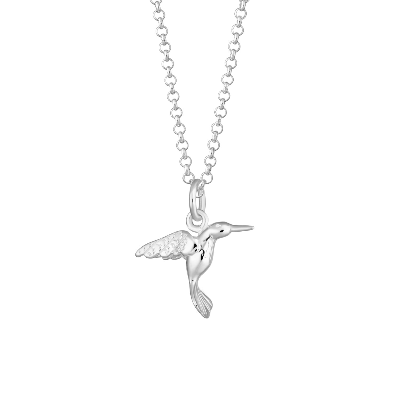 Women’s Sterling Silver Hummingbird Necklace Lily Charmed