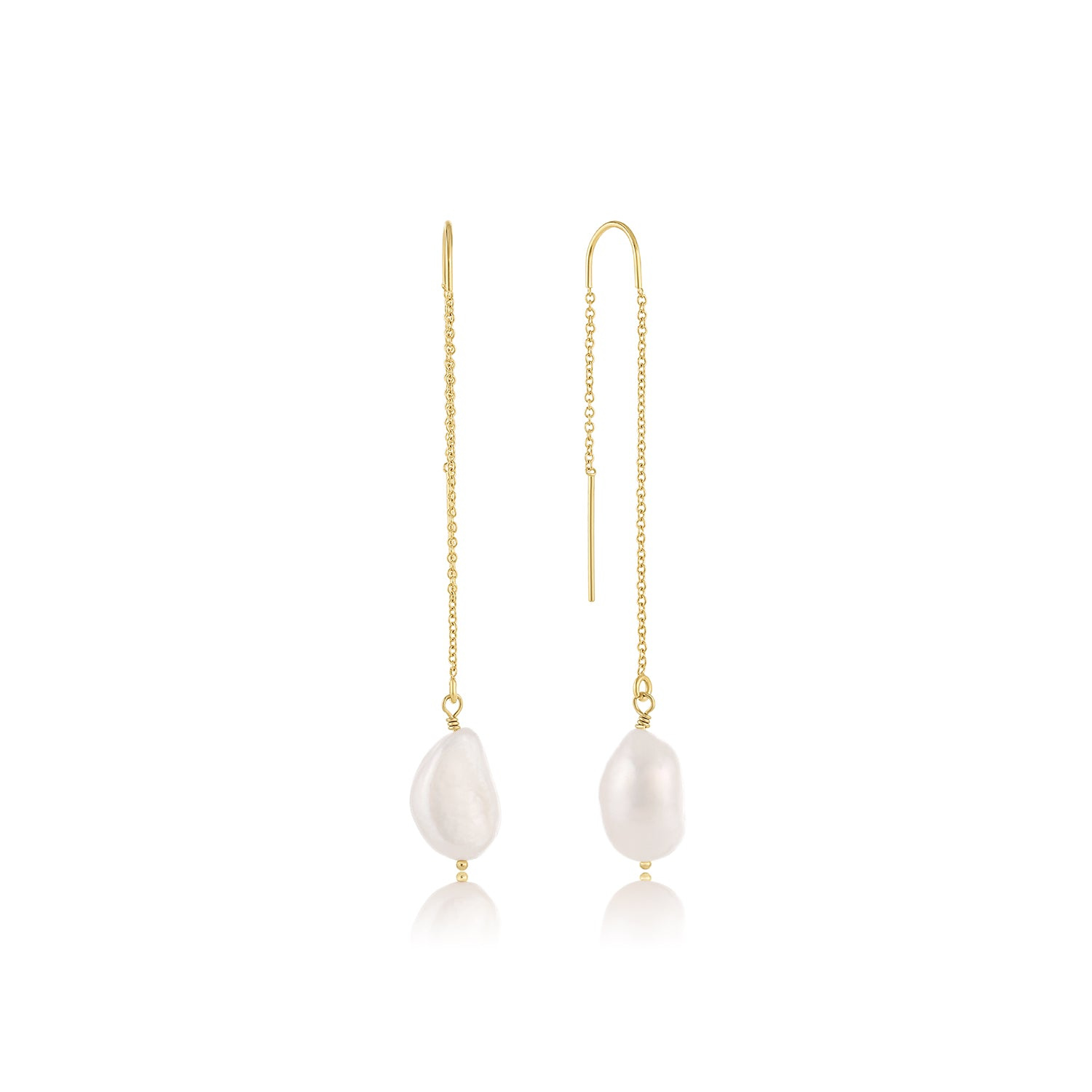 Set & Stones Women's Gold / White Sabina Threaders In Multi